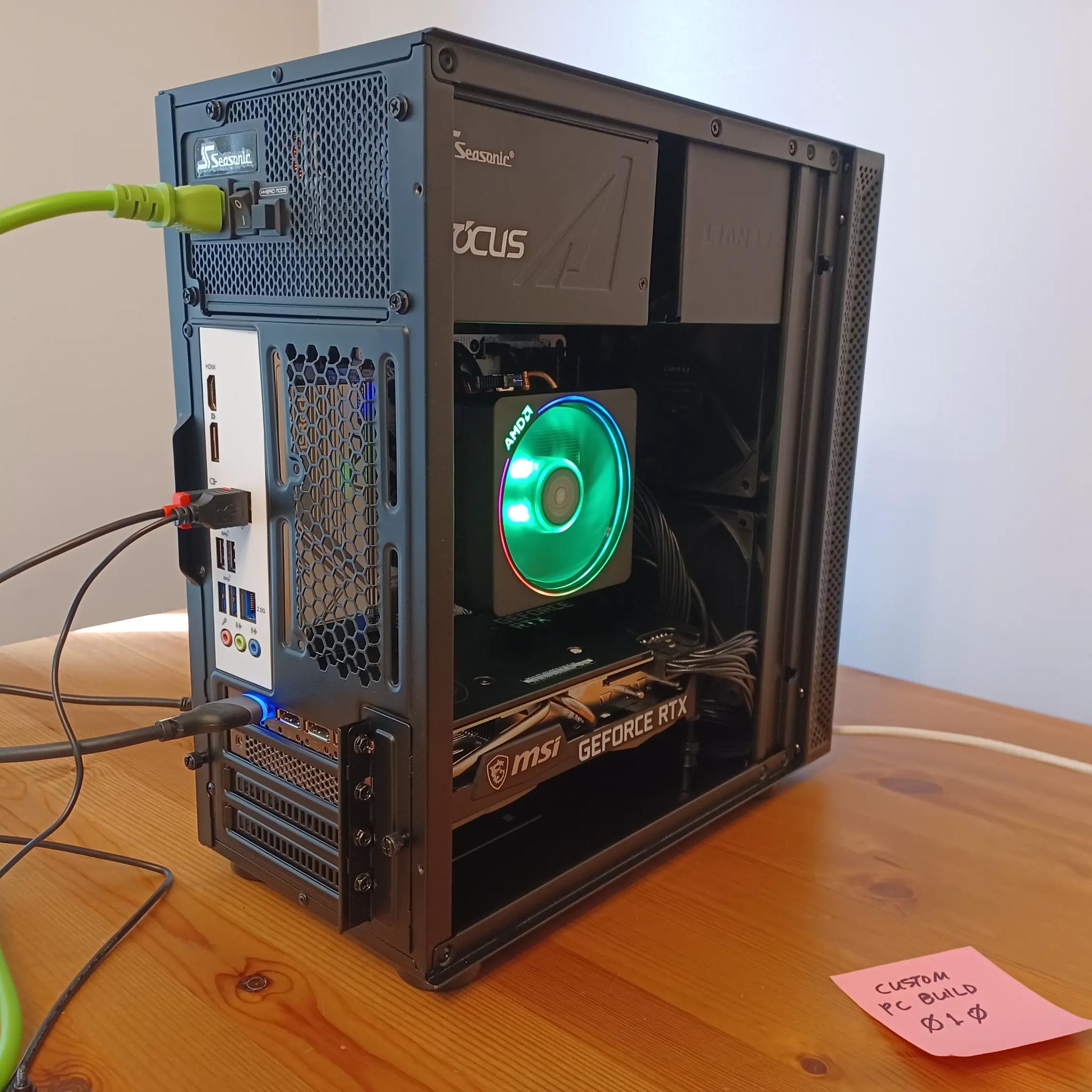[model010unit0rev1] 1080p Mini-Tower PC (RTX 3070 + Ryzen 7 5800XT + 32GB DDR4)