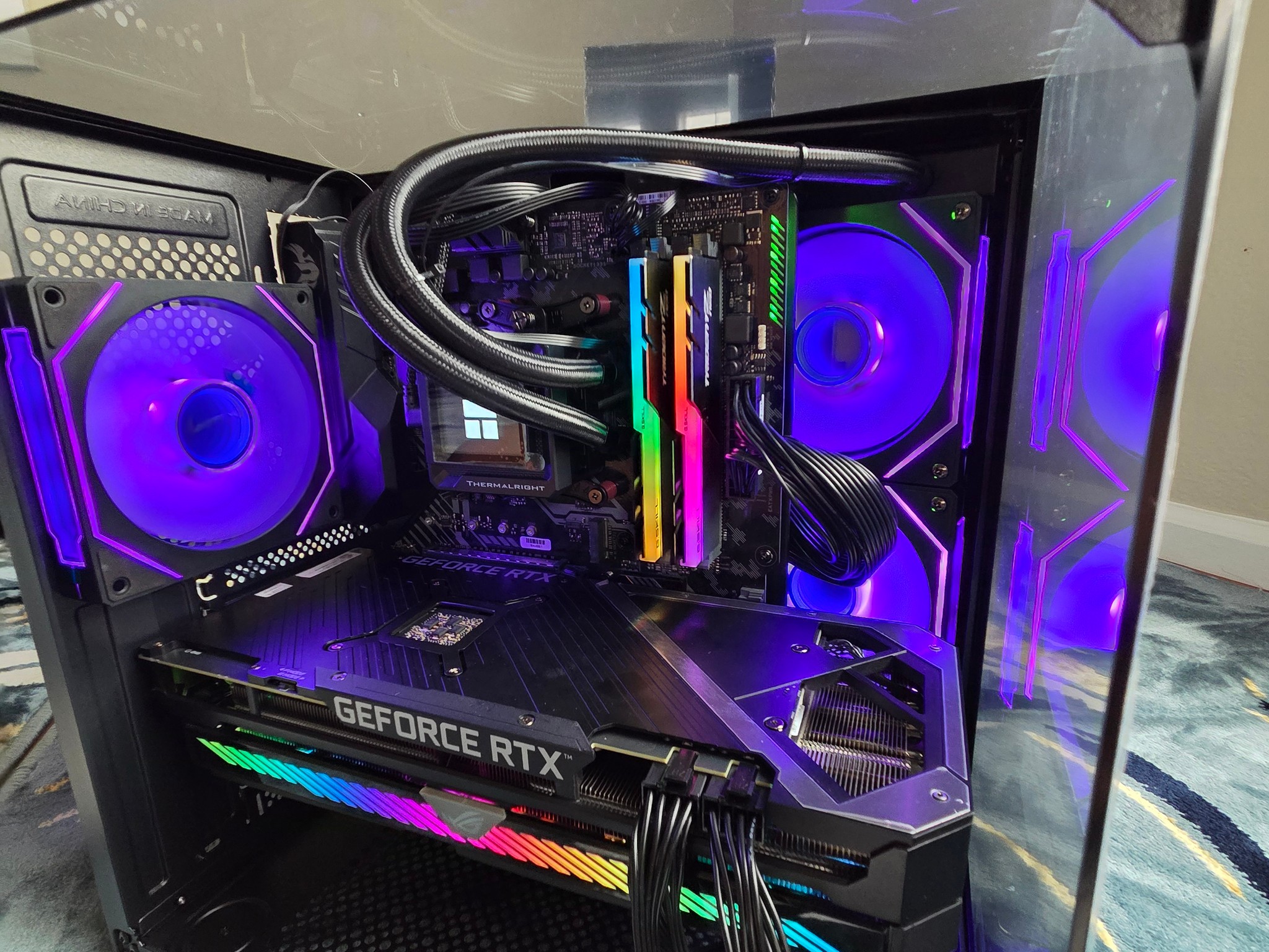 RGB gaming PC 3060TI ROG RYZEN 7 (Shadow)!