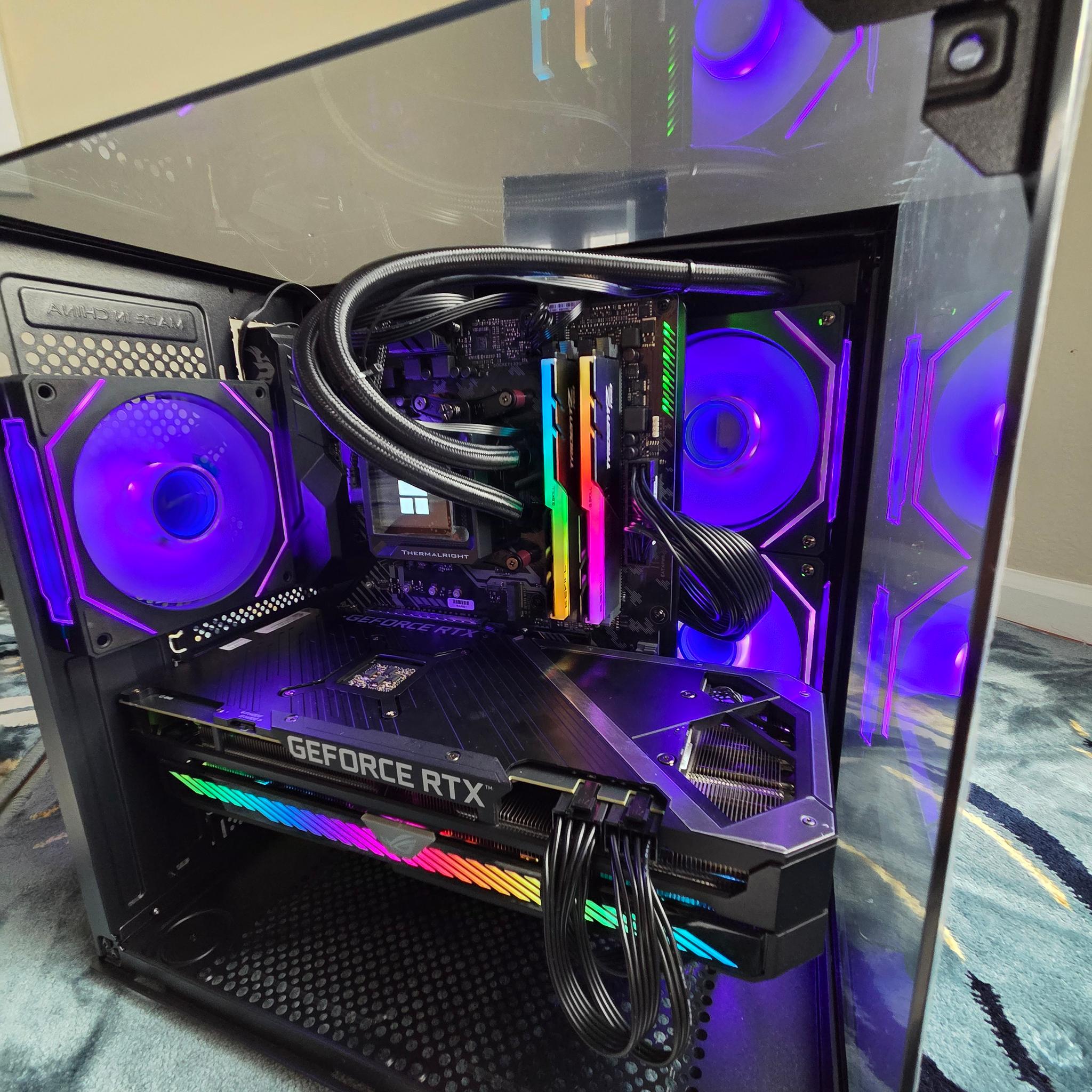RGB gaming PC 3060TI ROG RYZEN 7 (Shadow)!