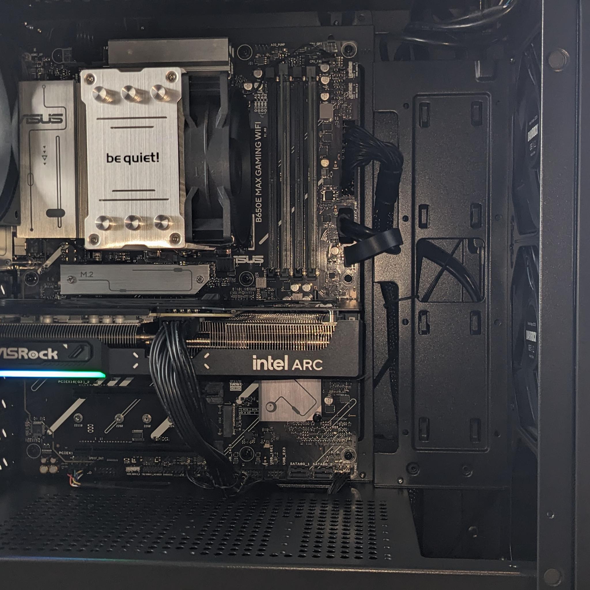 Custom B580, AM5 Ryzen 5 7600X, 2x8GB 5600mhz, 1TB NVMe