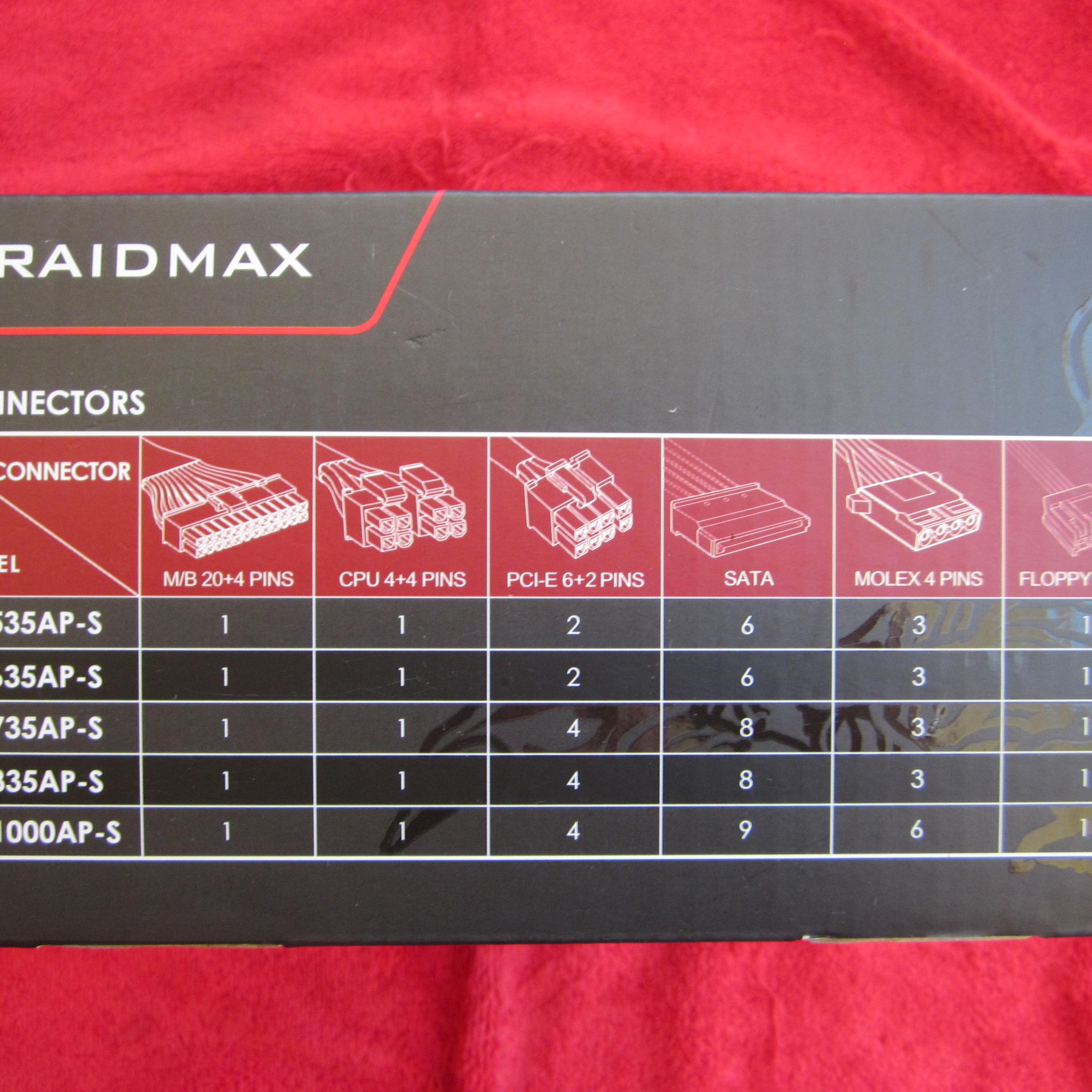NEW! RAIDMAX SCORPIO RX-735AP-S 80 PLUS BRONZE Semi-modular 735W Power Supply