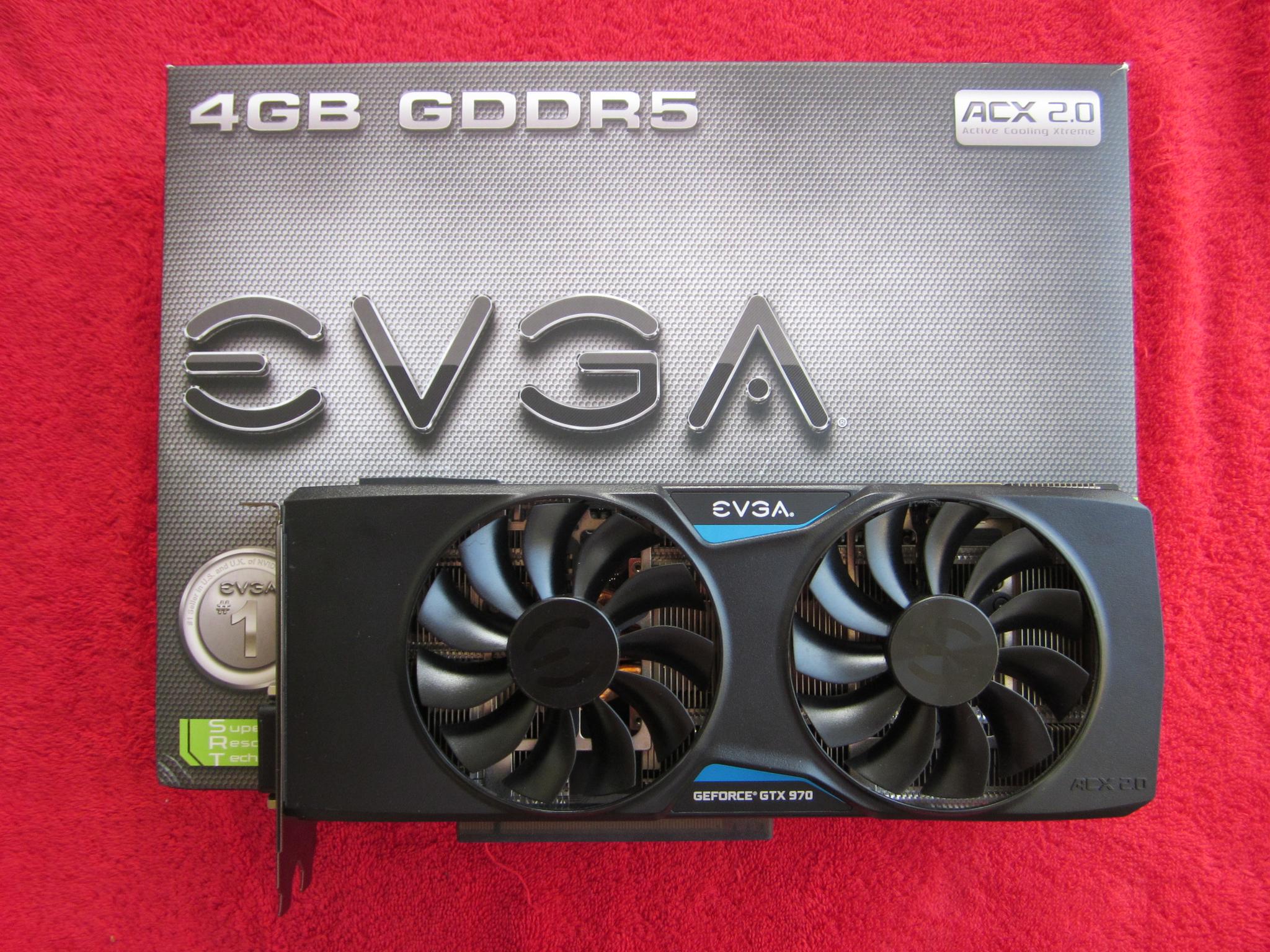 SUPER CLEAN! EVGA GTX 970 4Gb SSC Video Card With Metal Backplate