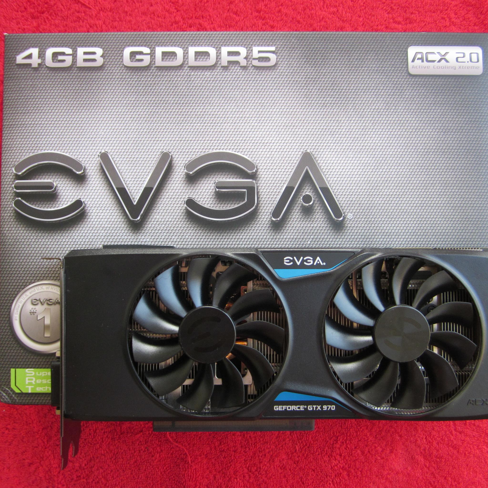 SUPER CLEAN! EVGA GTX 970 4Gb SSC Video Card With Metal Backplate