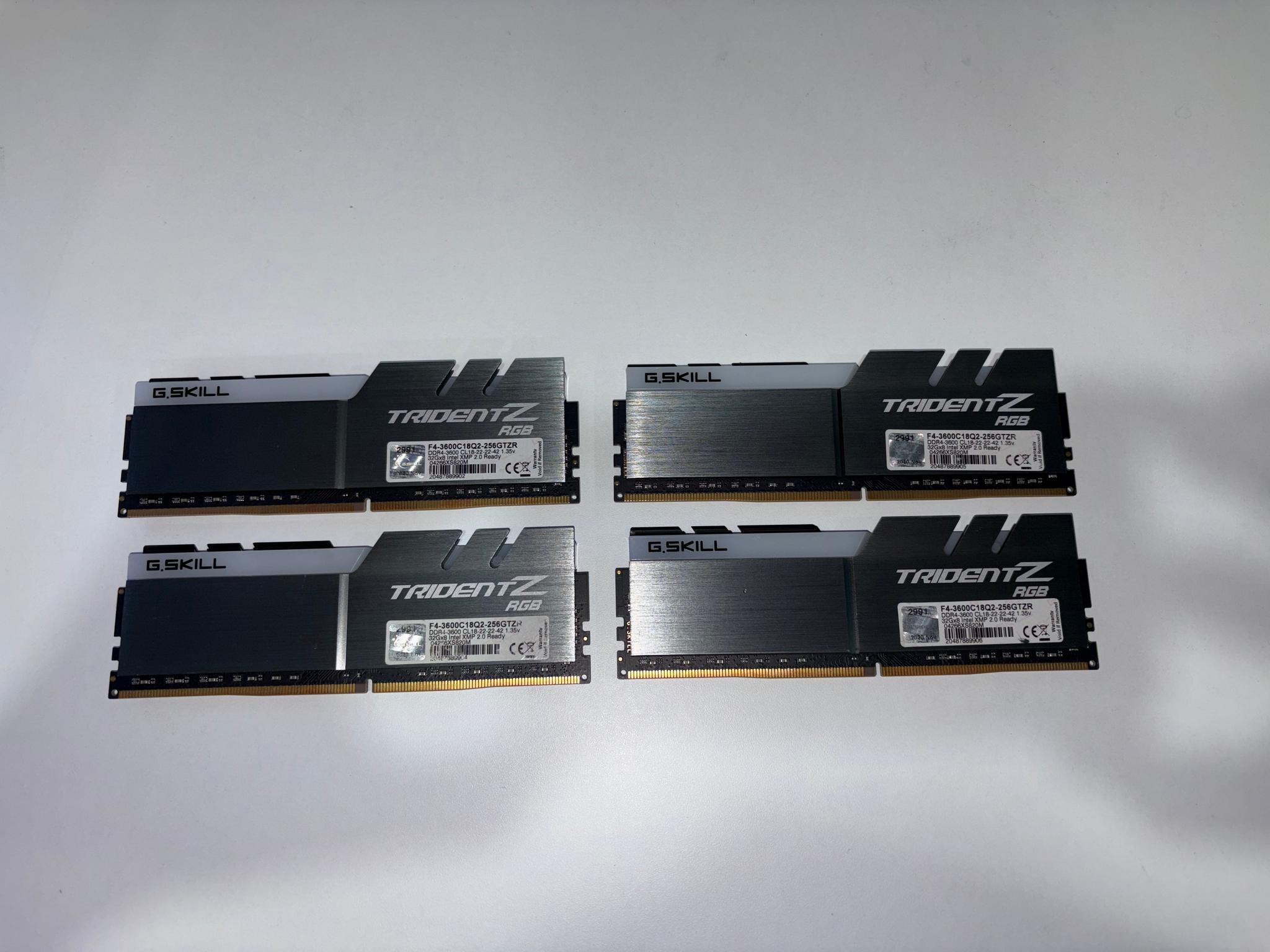 G.SKILL Trident Z RGB Series DDR4 RAM (XMP) 128GB (4x32GB) 3600MHz CL18