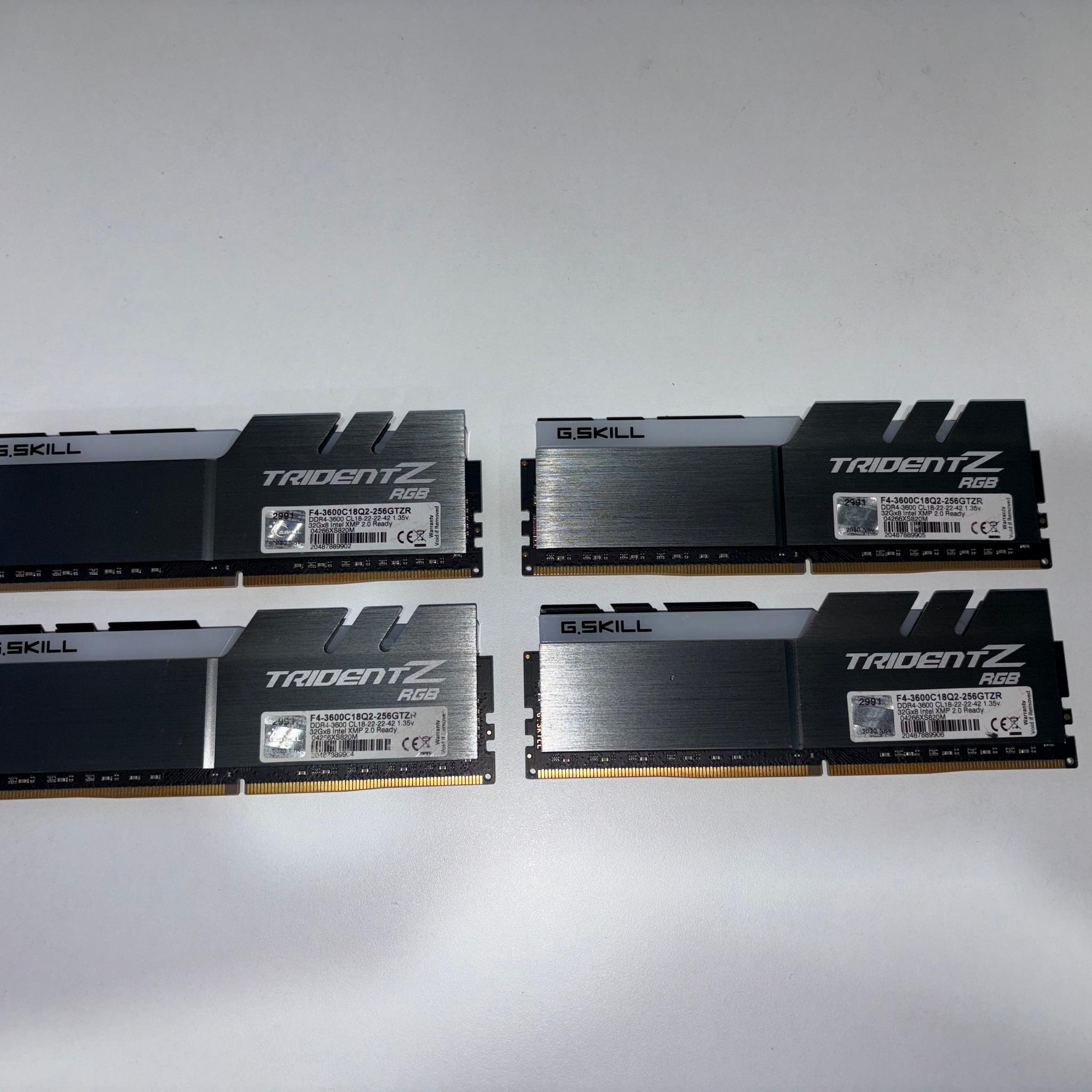 G.SKILL Trident Z RGB Series DDR4 RAM (XMP) 128GB (4x32GB) 3600MHz CL18