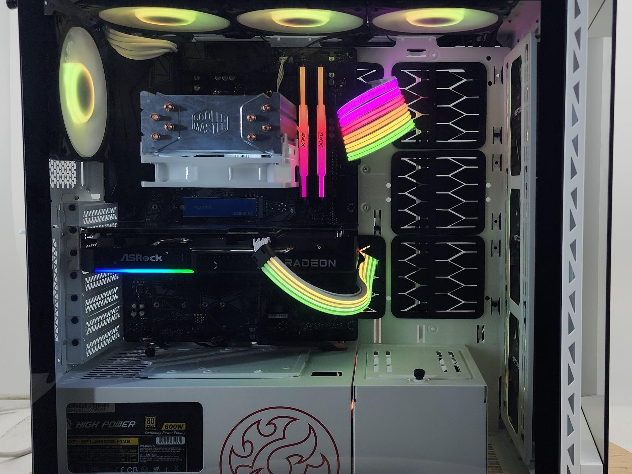 Gaming PC Ryzen 7 5700  32GB RAM 1TB SSD RX 9060 XT 16GB Windows 11 Computer