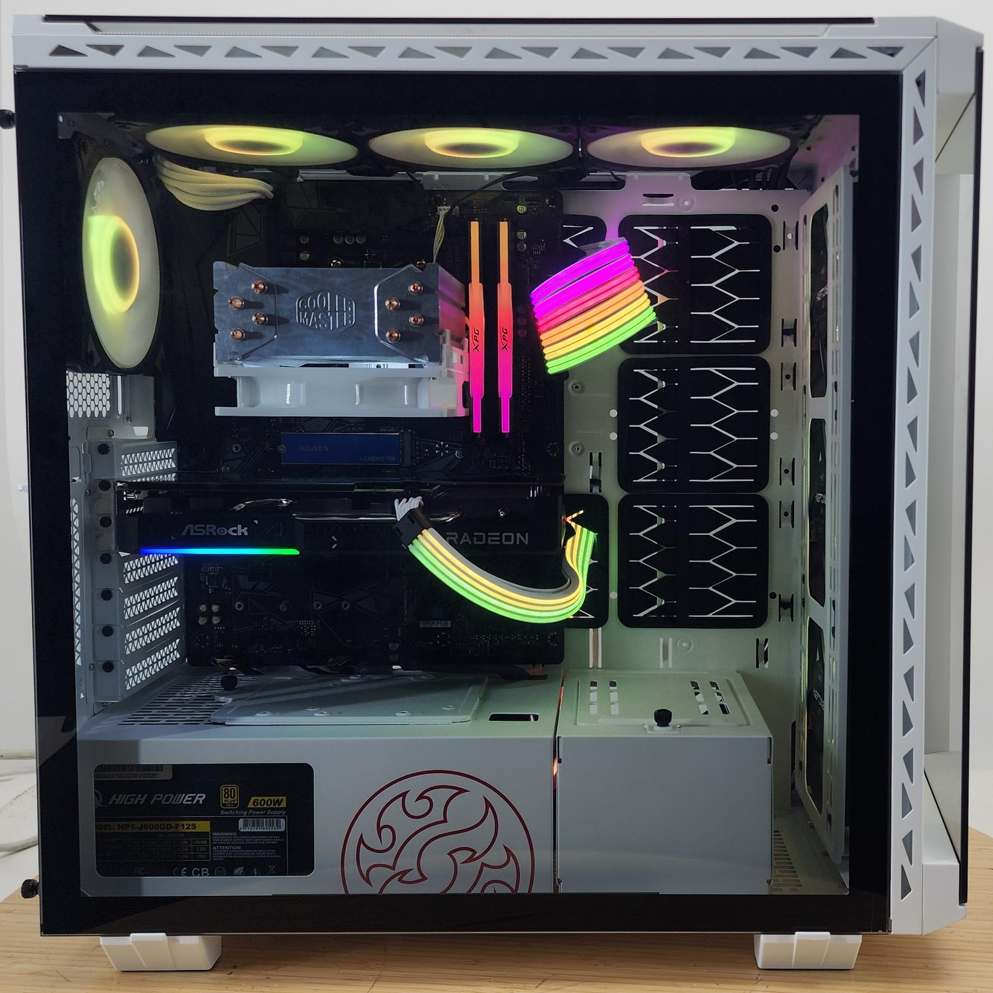 Gaming PC Ryzen 7 5700  32GB RAM 1TB SSD RX 9060 XT 16GB Windows 11 Computer