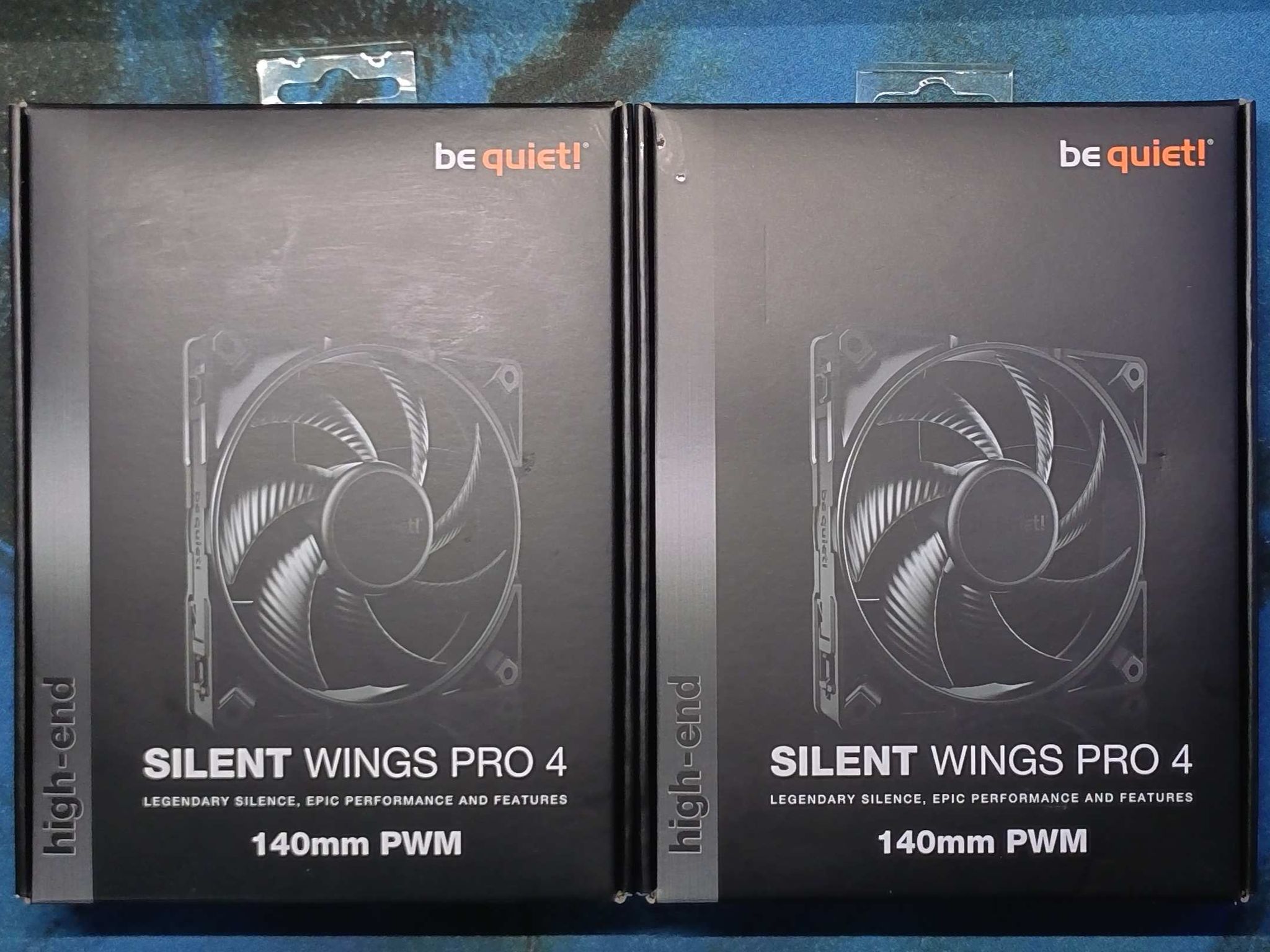 BE QUIET! SILENT WINGS PRO 4 140MM 2400RPM PWM FANS - LOT OF 2