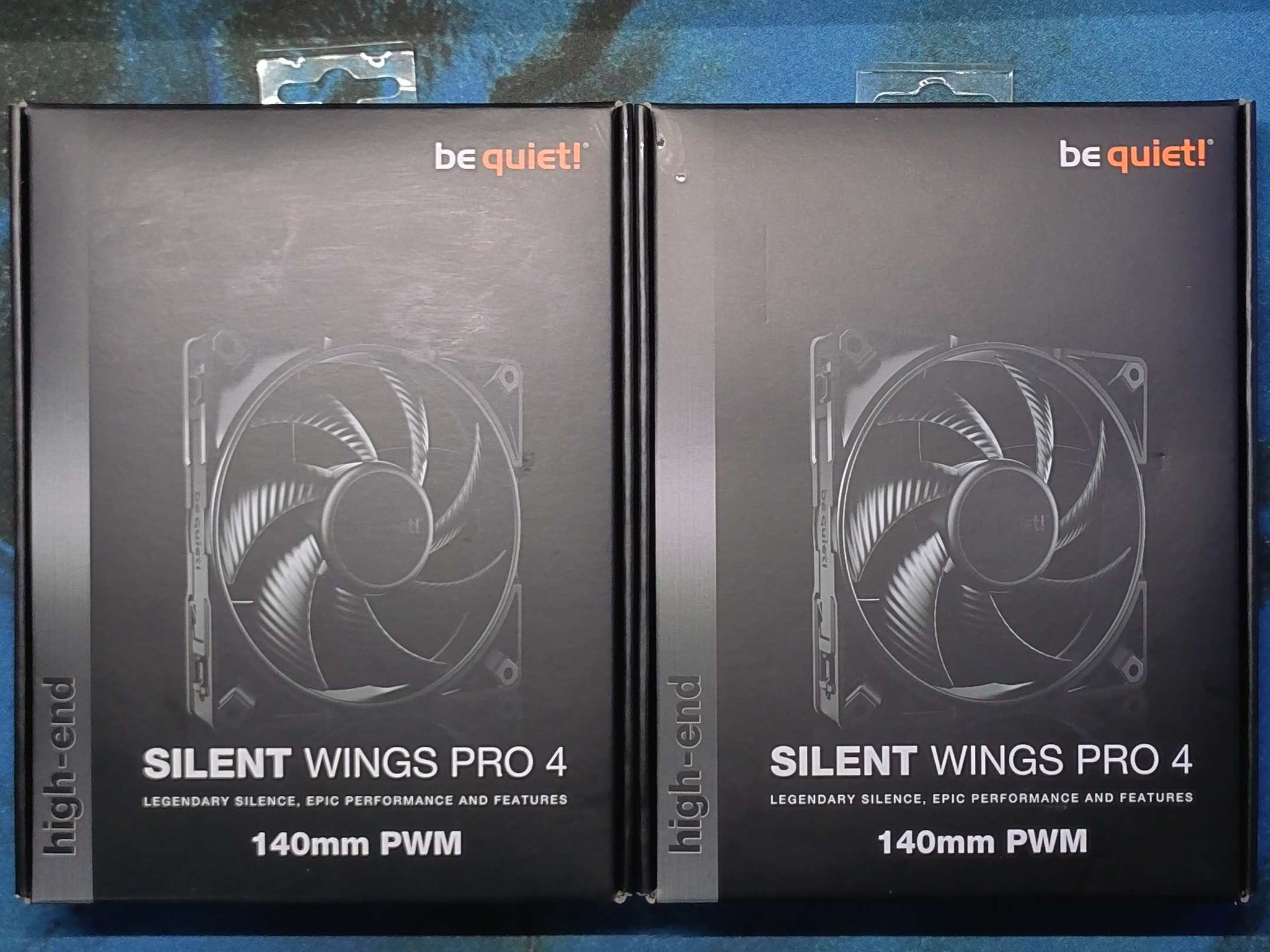 BE QUIET! SILENT WINGS PRO 4 140MM 2400RPM PWM FANS - LOT OF 2