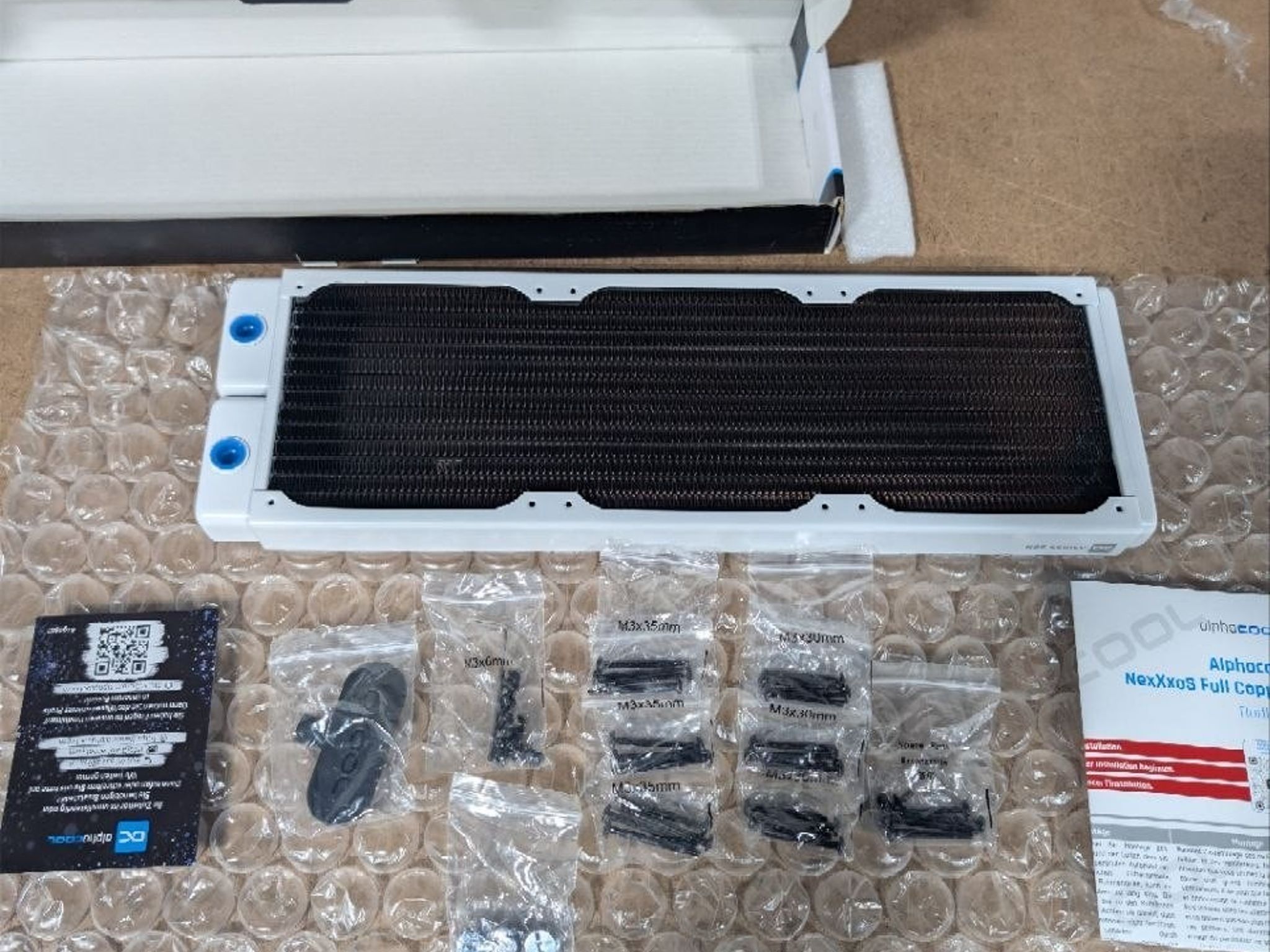 Alphacool HPE-30 Full Copper 360mm Radiator - White (10225)