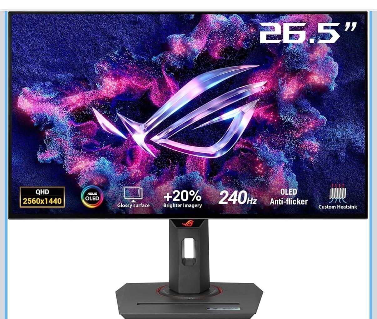 ASUS ROG Strix 27” 1440P OLED Gaming Monitor
