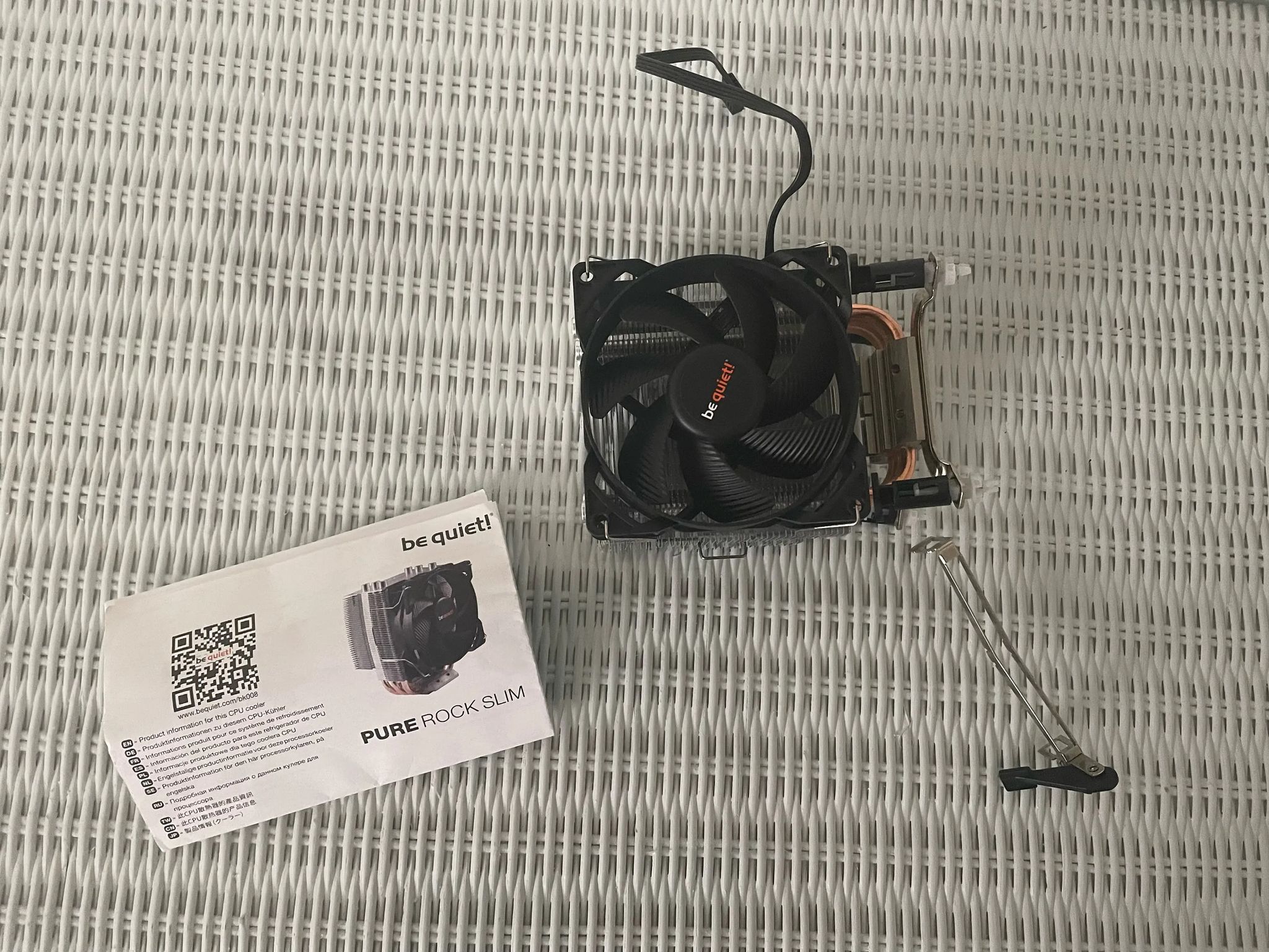be quiet! Pure Rock Slim (With AMD Mounting Clamp & Manual)!