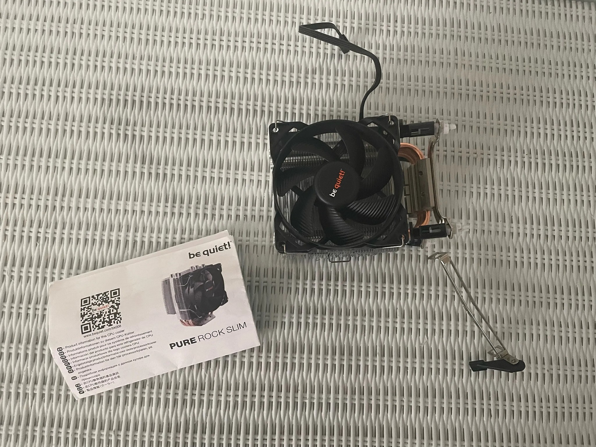 be quiet! Pure Rock Slim (With AMD Mounting Clamp & Manual)!