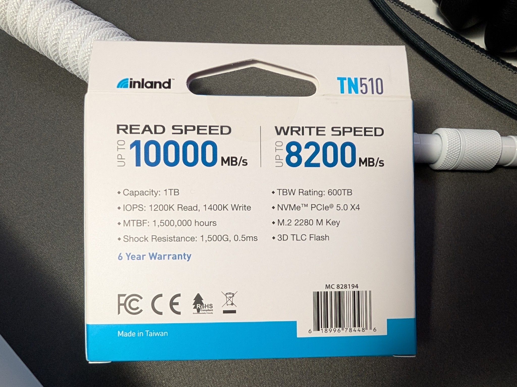 Inland TN510 1TB Gen 5 NVMe M.2 SSD *BRAND NEW SEALED*