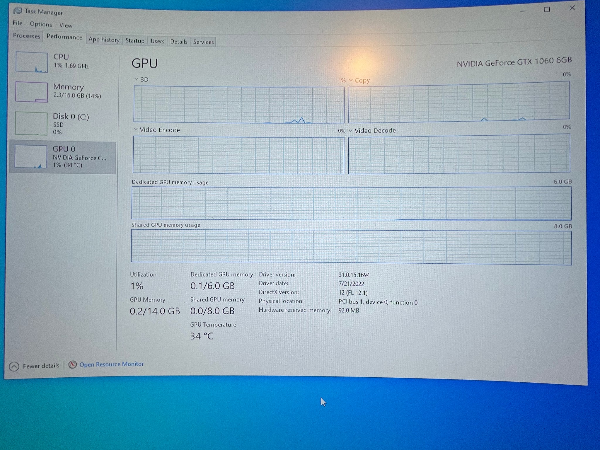 Gtx 1060 6gb + i7-2600k