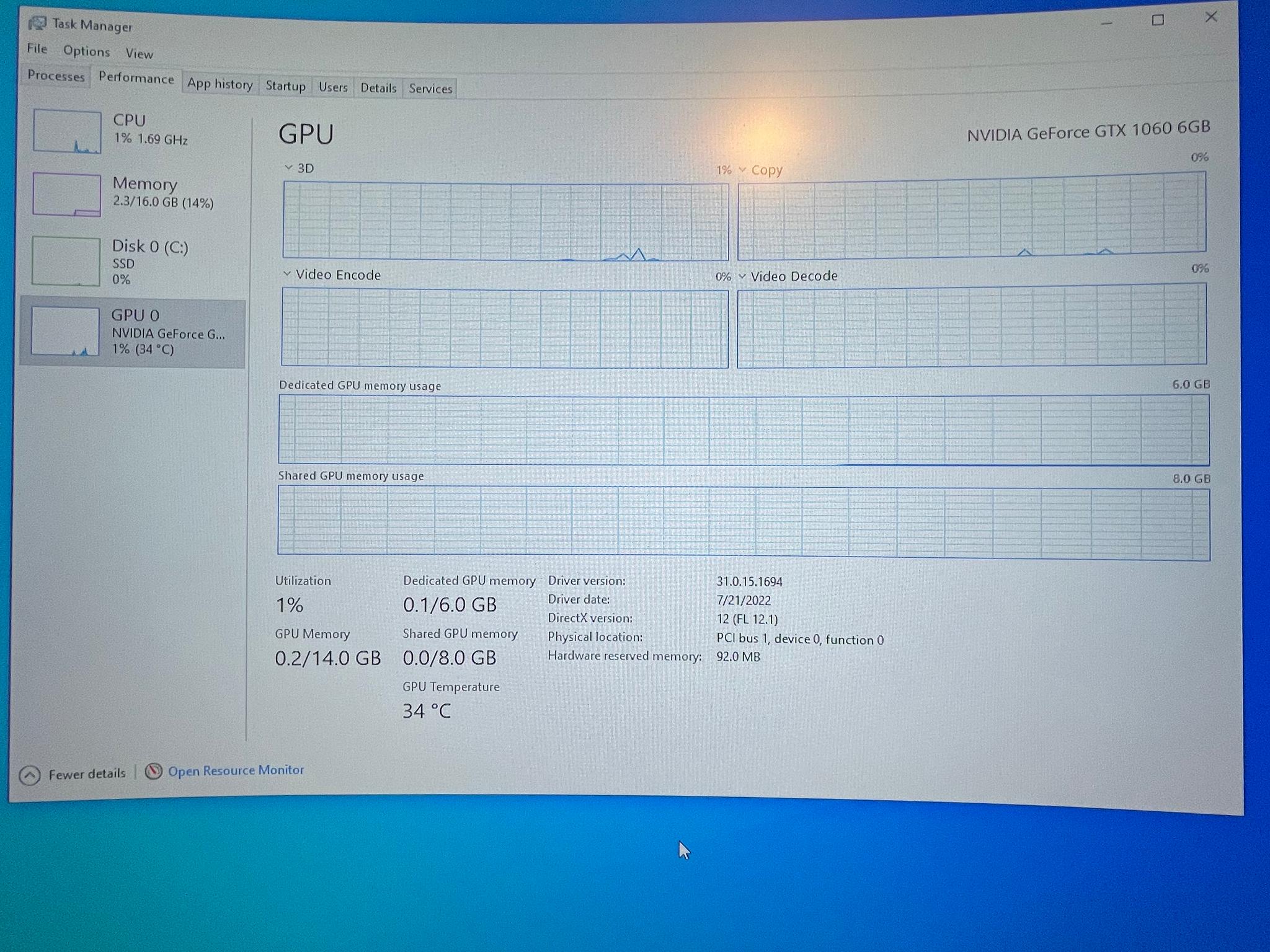 Gtx 1060 6gb + i7-2600k