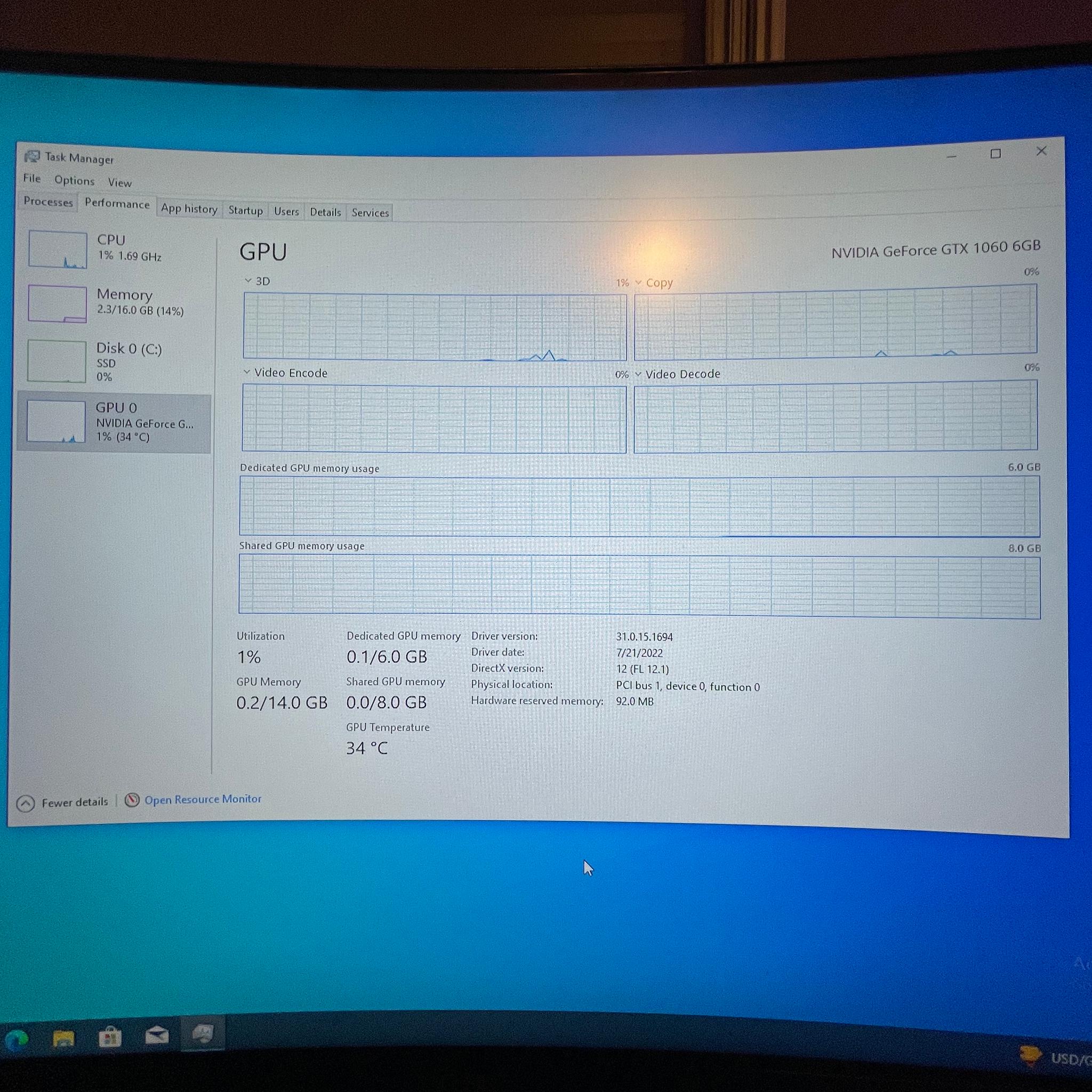 Gtx 1060 6gb + i7-2600k