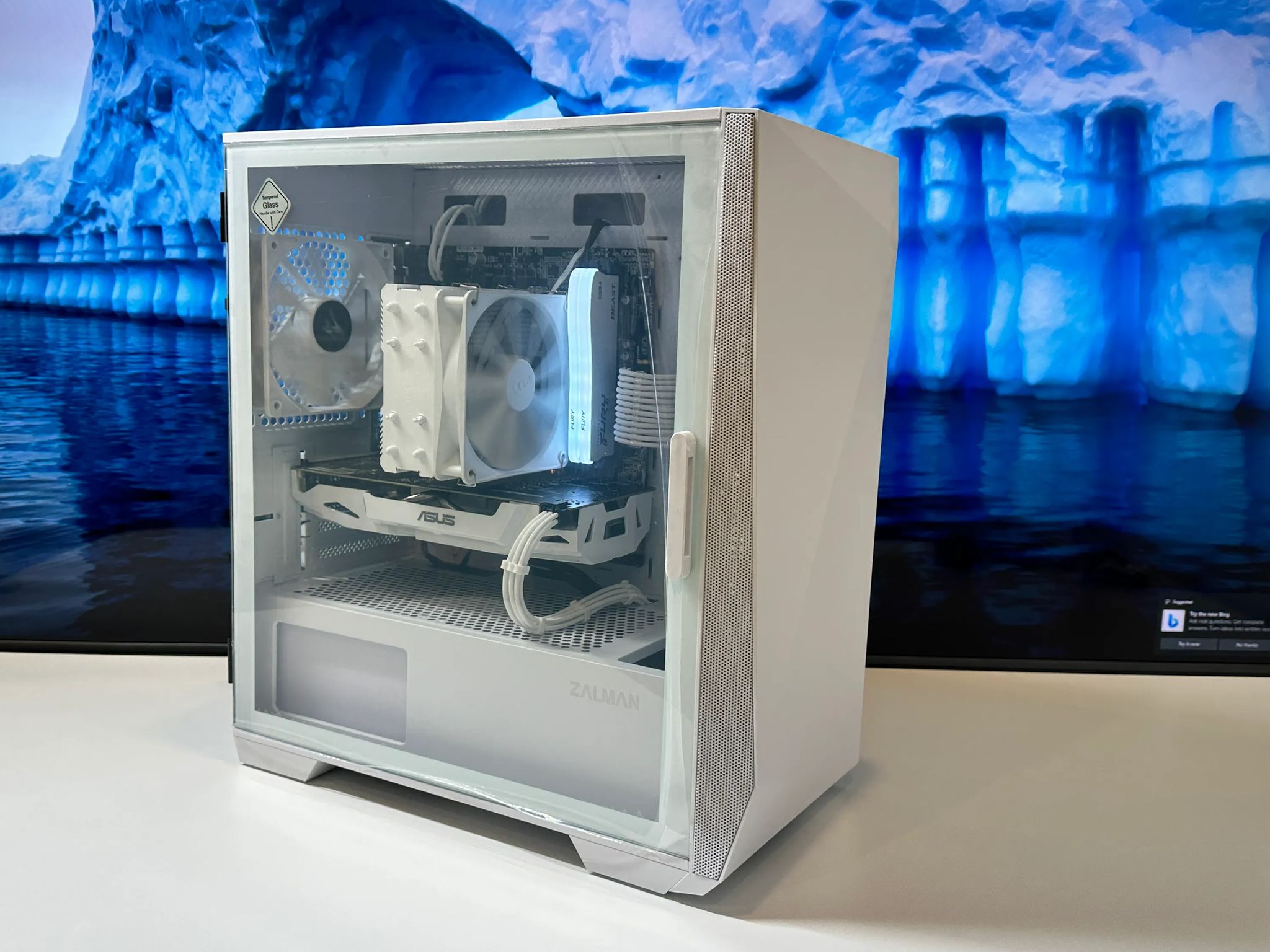 🤍🧊 Iceberg🤍🧊-Gaming PC-Nvidia GTX 1060-AMD Ryzen 5 2600-16GB DDR4 RAM-500GB NVME