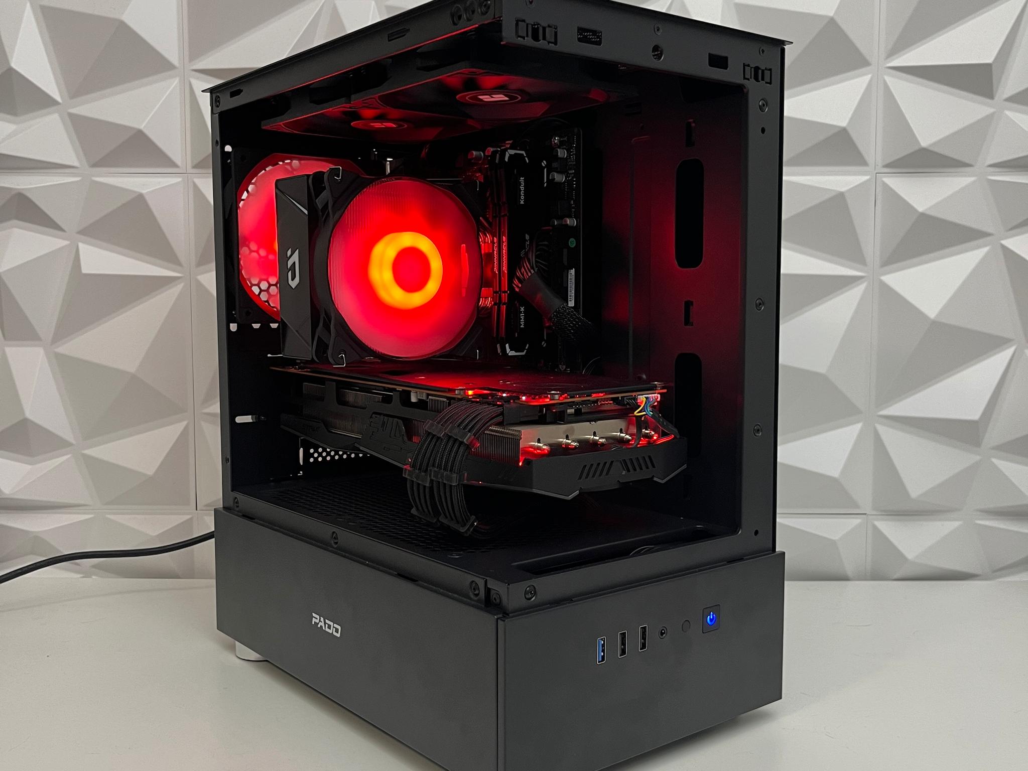 🔴⚫️ | Black RGB Gaming PC | Ryzen 5 5500 + RX 5700 XT 8GB | 16GB