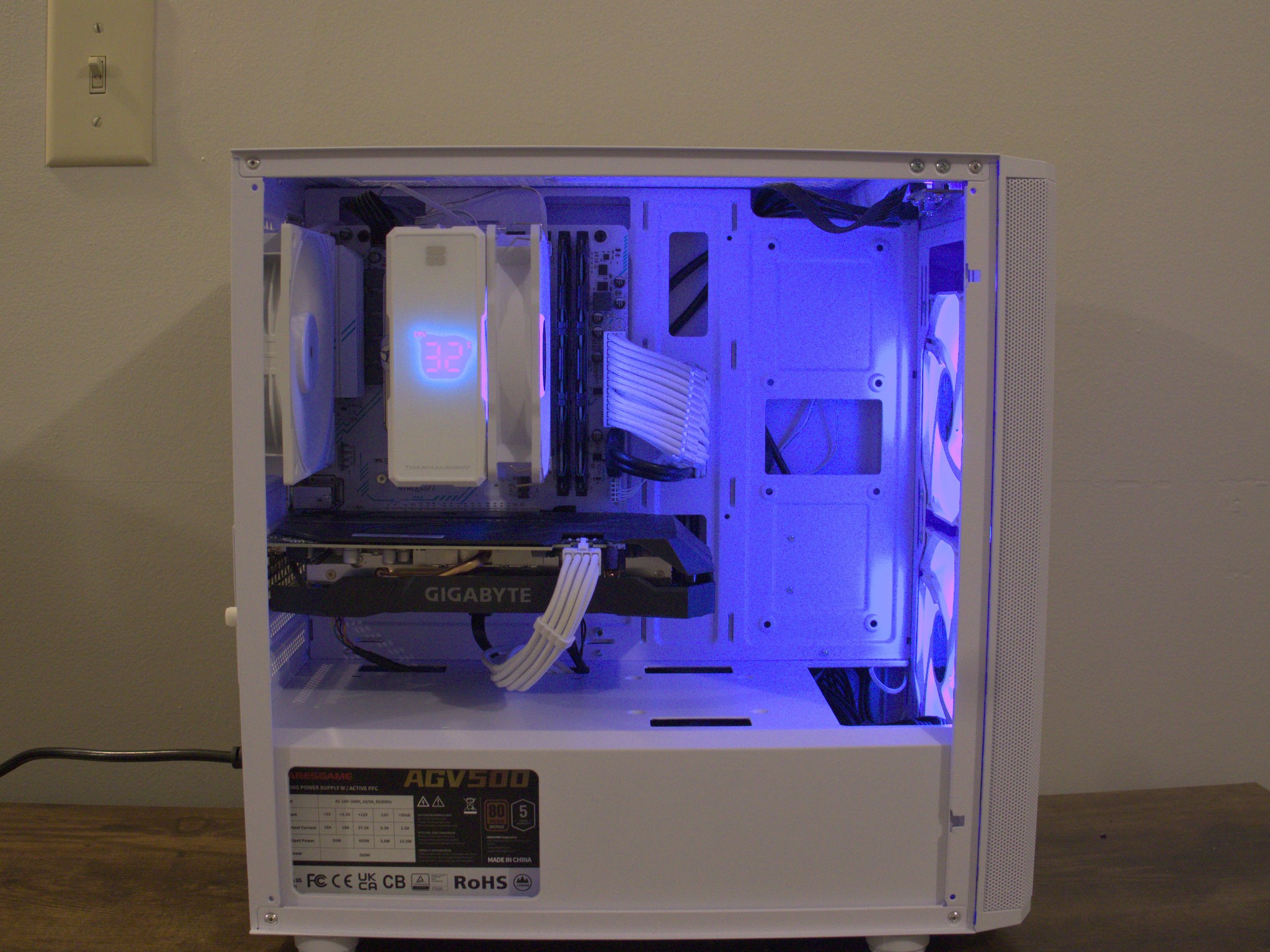 White Gaming PC – RTX 2060 • Ryzen 5 5500 • 16GB RAM • 1TB Samsung SSD