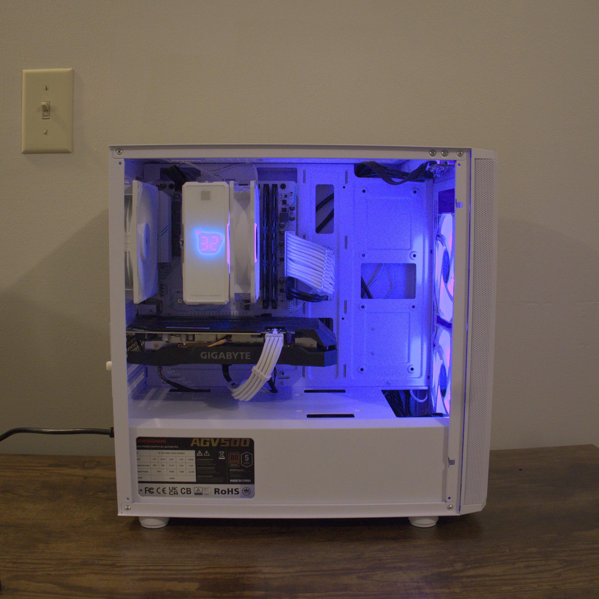 White Gaming PC – RTX 2060 • Ryzen 5 5500 • 16GB RAM • 1TB Samsung SSD