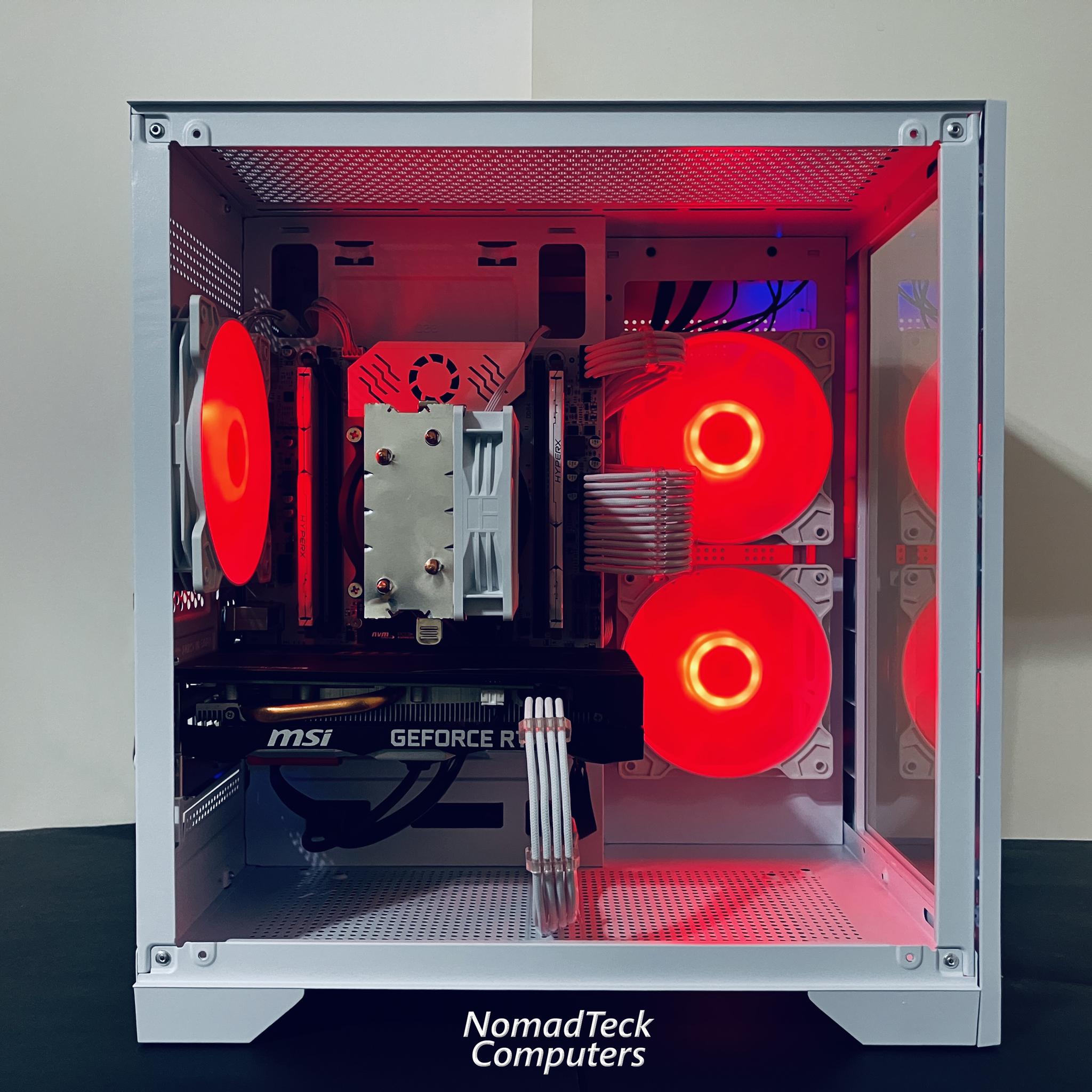 ❄️White Gaming PC wRGB - Intel Xeon 6-cores ● 16GB RAM ● 512GB SSD ● RTX 2060 ● Great Value 1080p