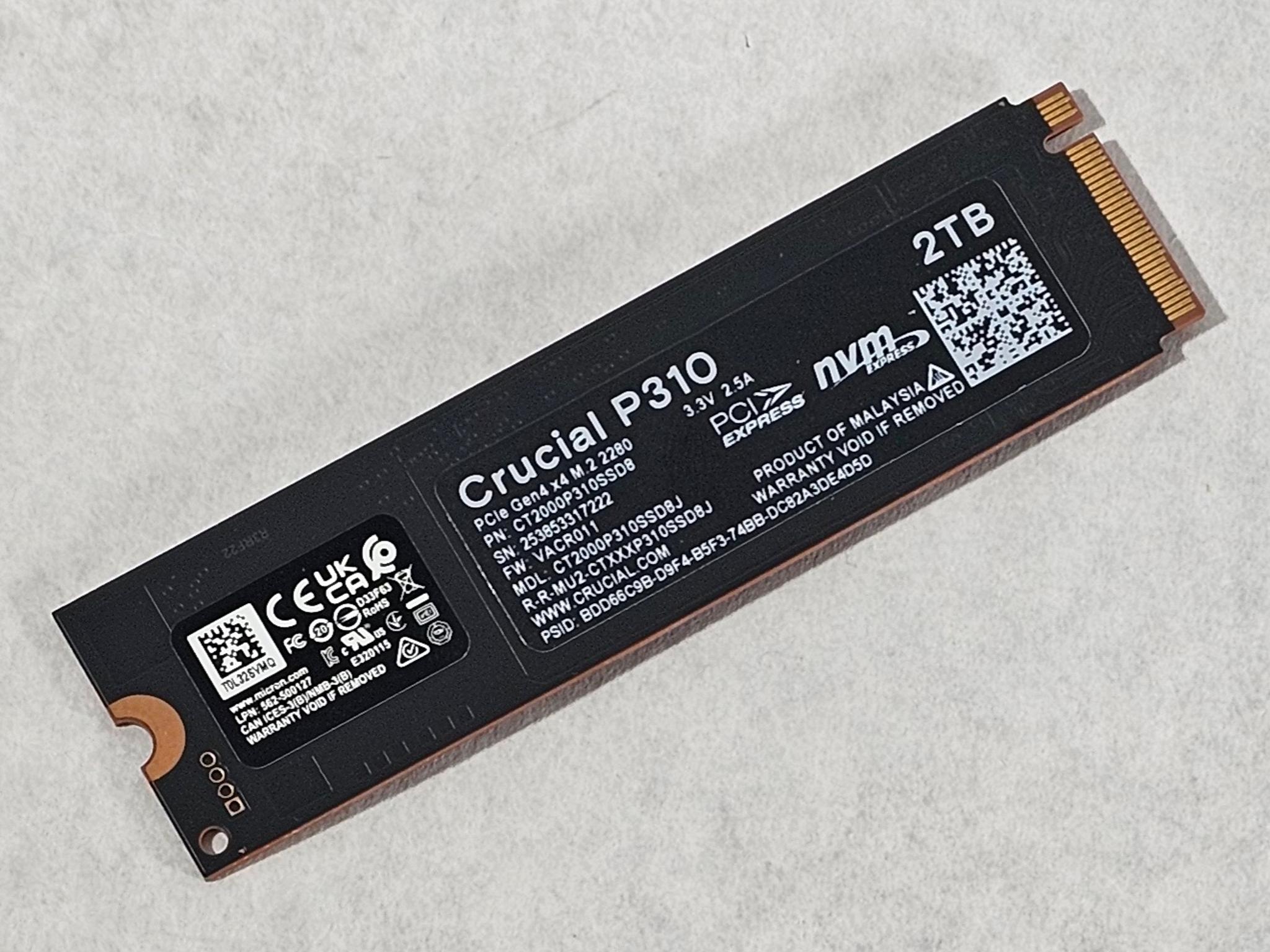 2TB NVMe M.2 SSD Crucial P310 Gen4