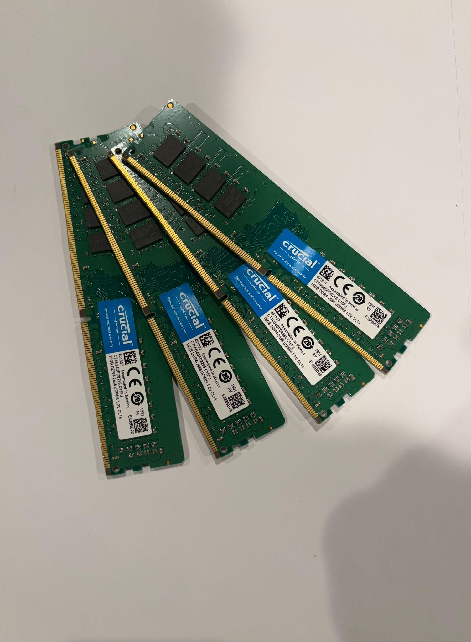 Crucial 64GB Kit (16GBx4) DDR4 2666 MT/s
