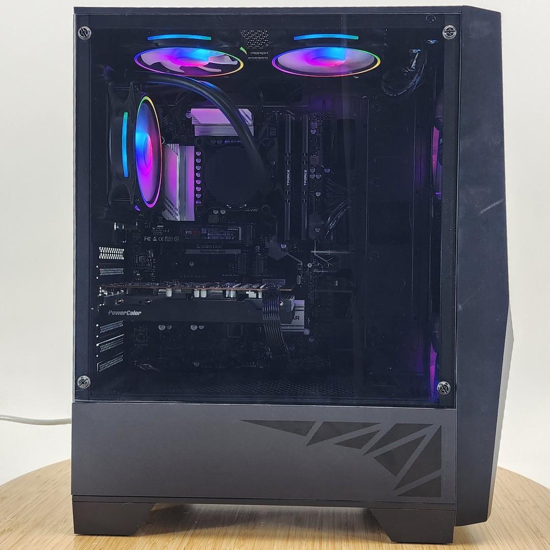 Gaming PC i7-10700K 16GB RAM 500GB SSD + 1TB HDD RX 6600 XT 8GB Win11 Computer