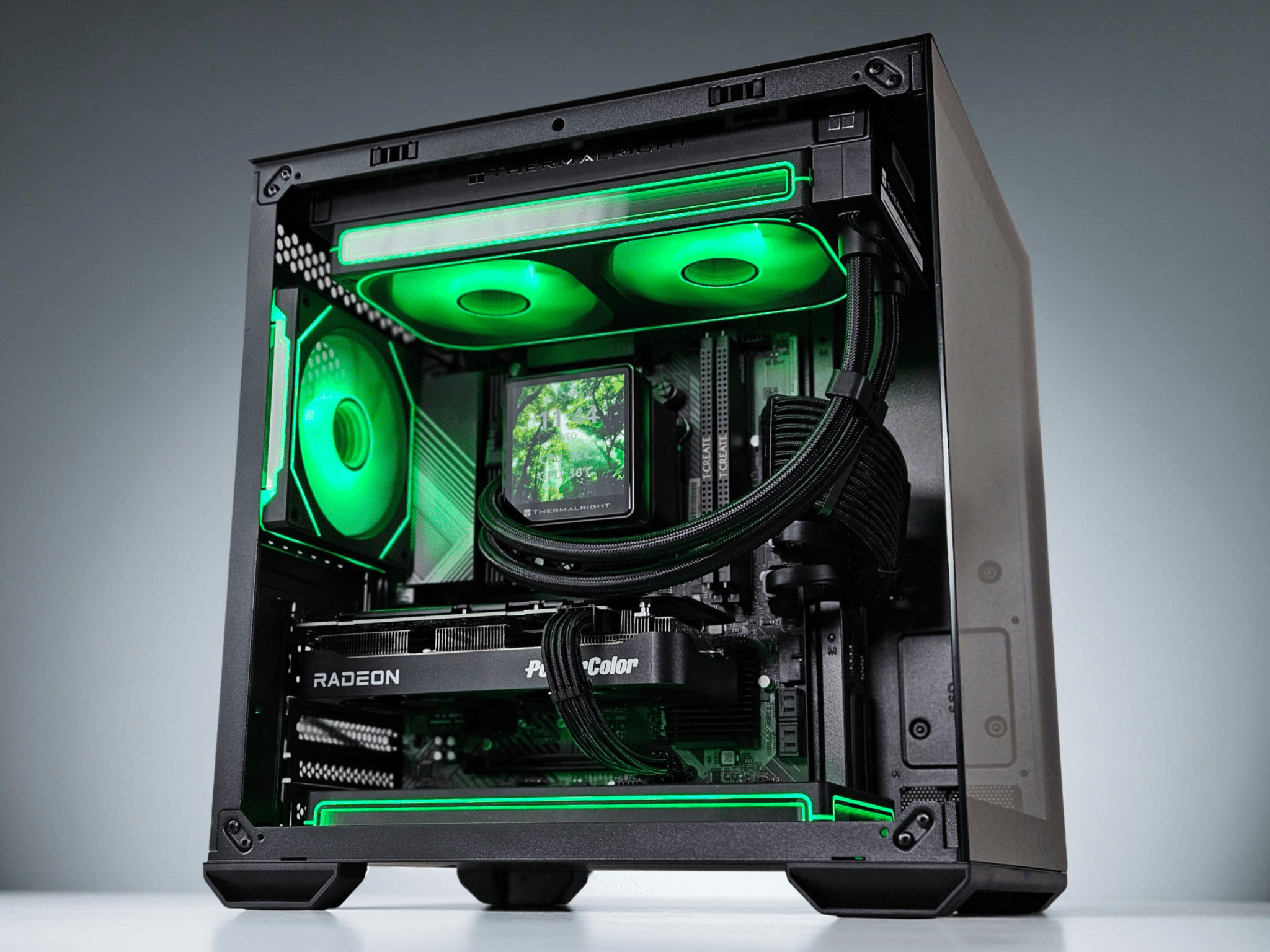 🎁{Holiday Sale}🎄Liquid Cooled Gaming PC☄️AMD RX 9060 XT 16GB🌌AMD Ryzen 5 7500F🌌16GB DDR5🌌1TB NVME