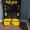 Small old school arcade style gaming system.