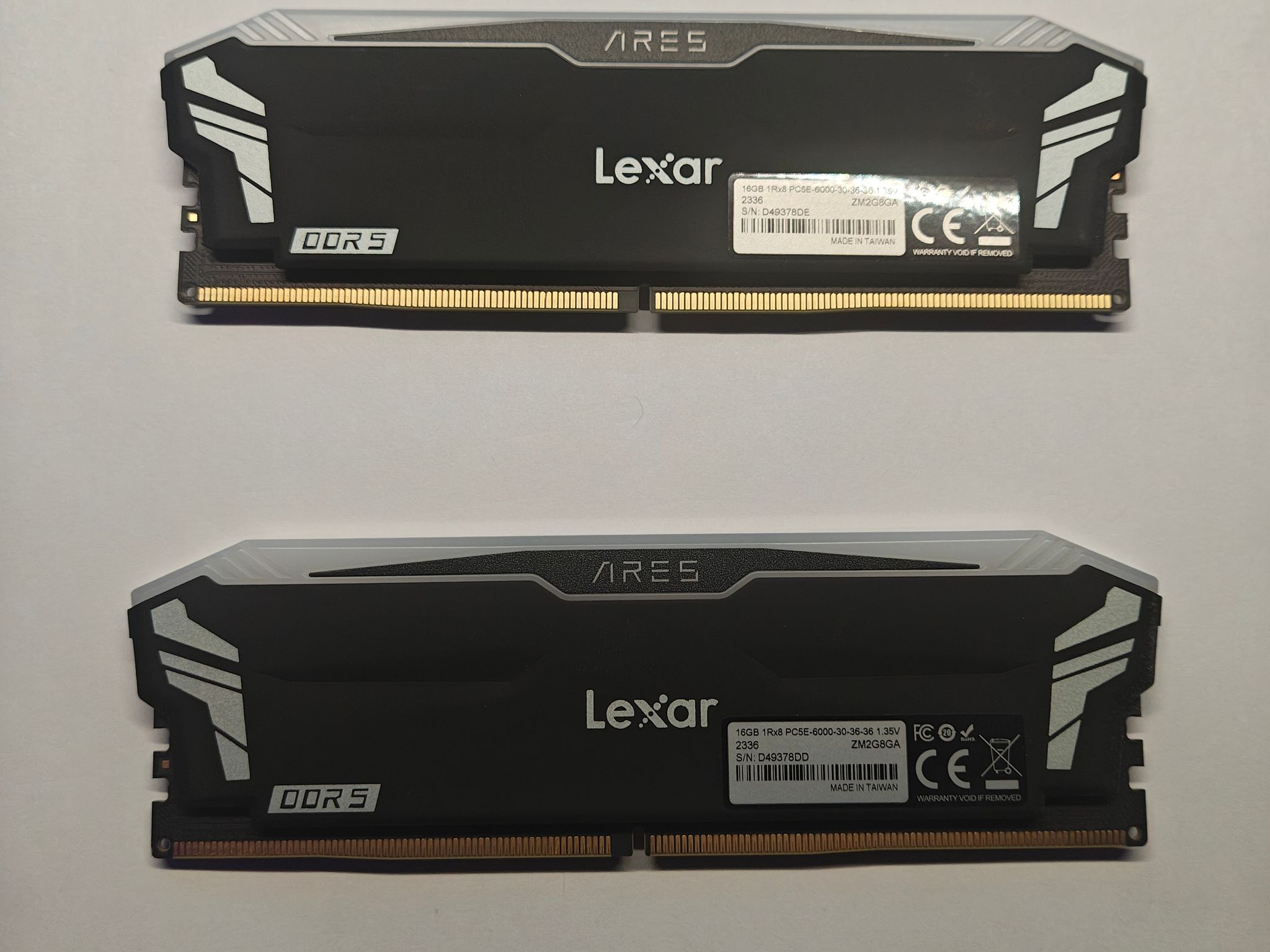 Lexar 32GB (2x16GB) ARES RGB DDR5 RAM 6000MT/s CL30 1.35V Desktop Memory