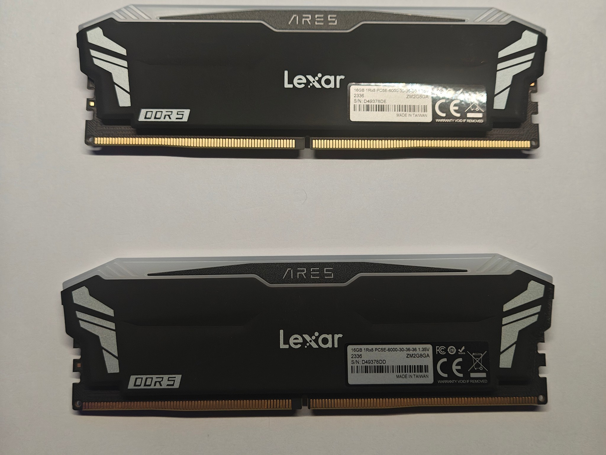 Lexar 32GB (2x16GB) ARES RGB DDR5 RAM 6000MT/s CL30 1.35V Desktop Memory