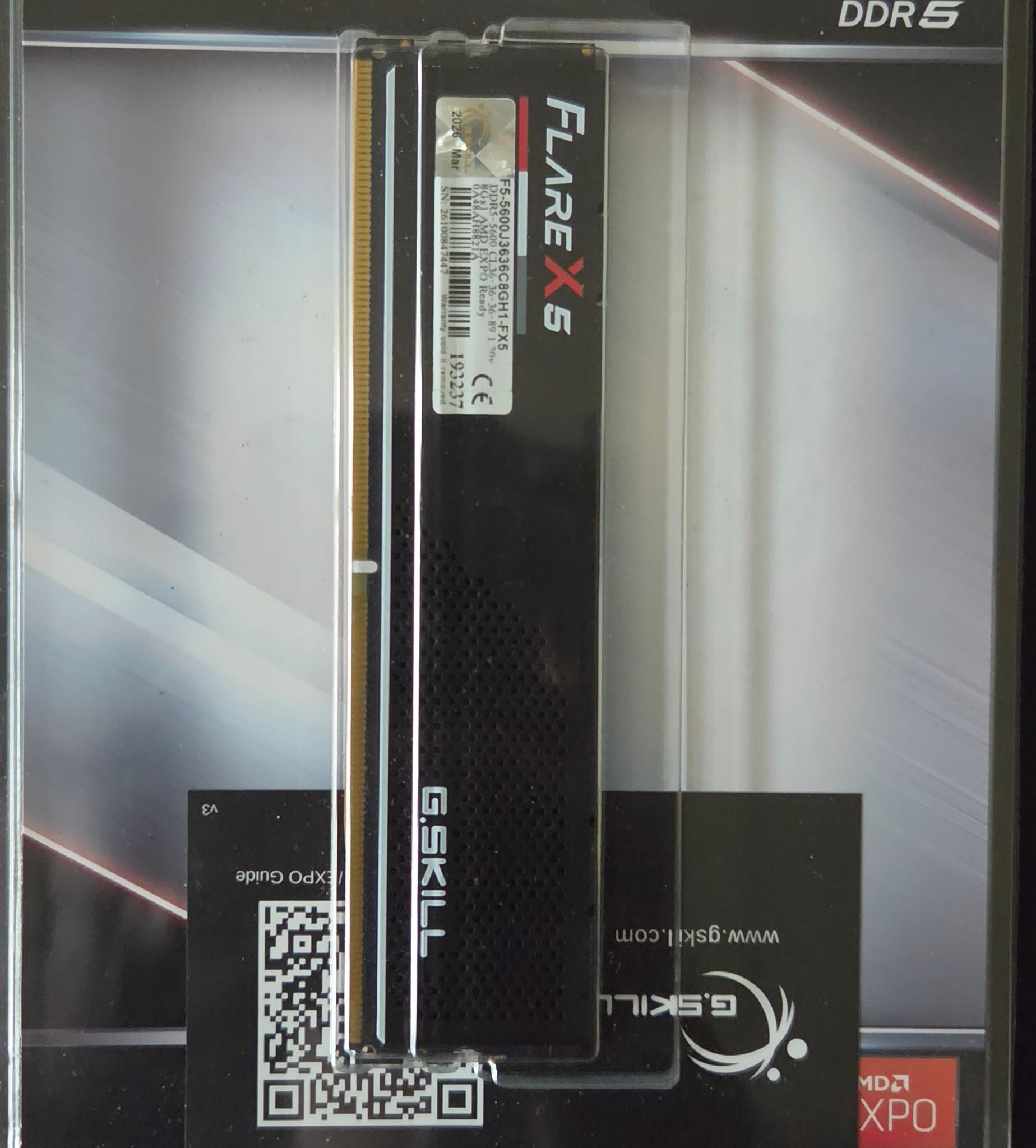 G.Skill Flare X5 16GB DDR5-5600 (1x16GB)
