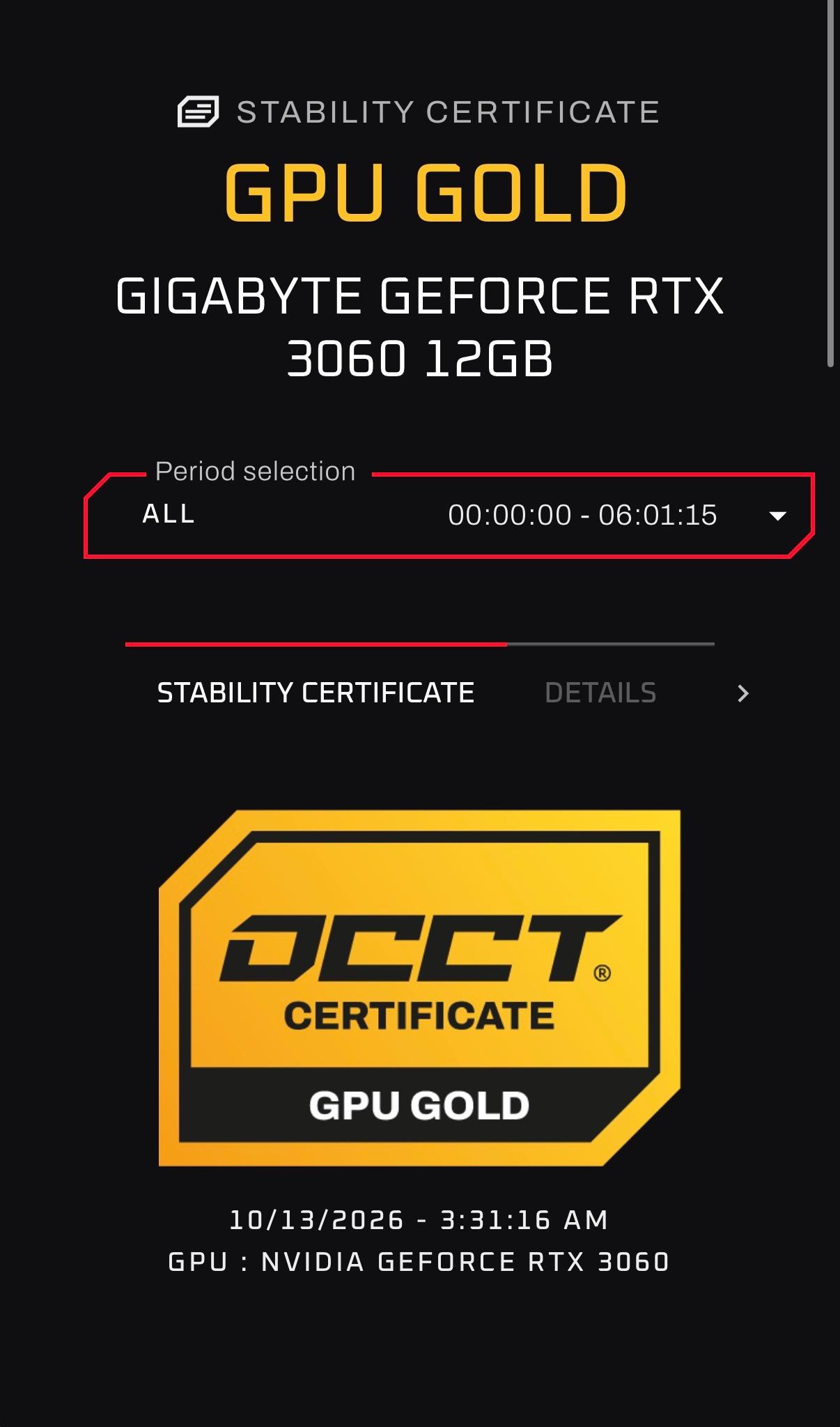 GIGABYTE GAMING OC GeForce RTX 3060 12GB