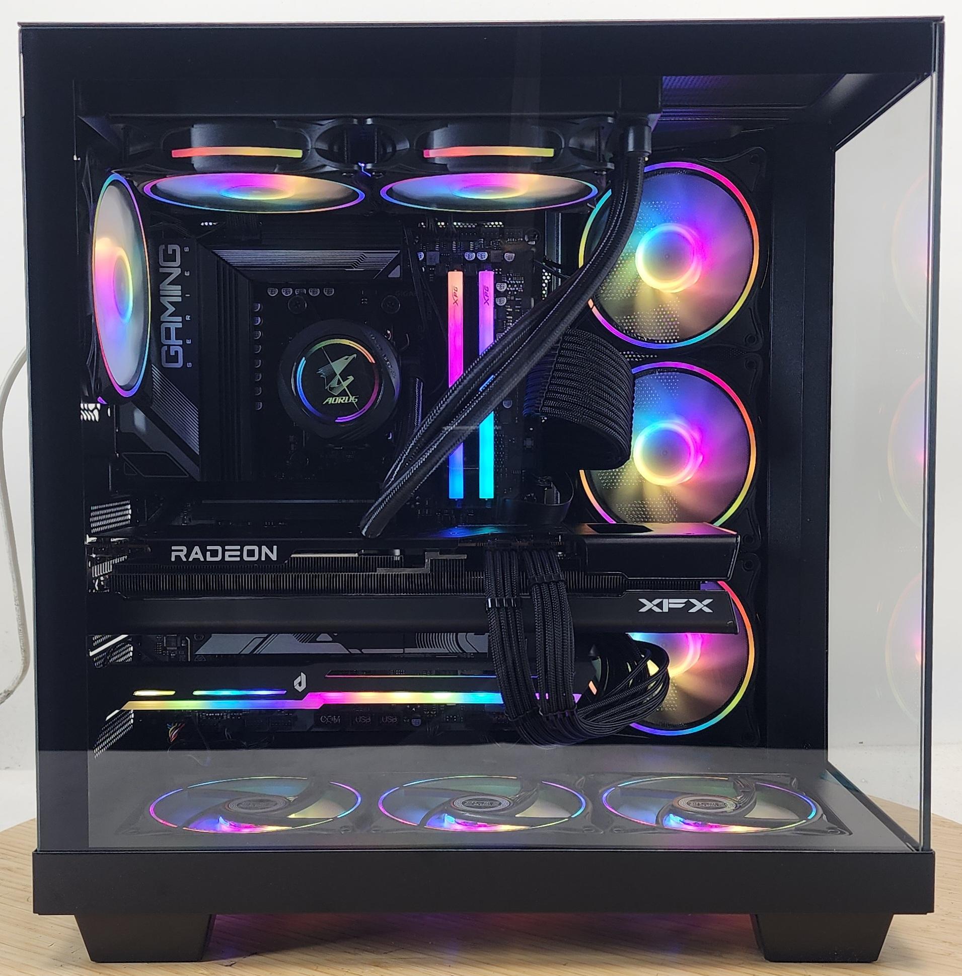 Gaming PC Ryzen 7 7700 32GB RAM 2TB SSD RX 7700 XT 12GB Windows 11 Computer