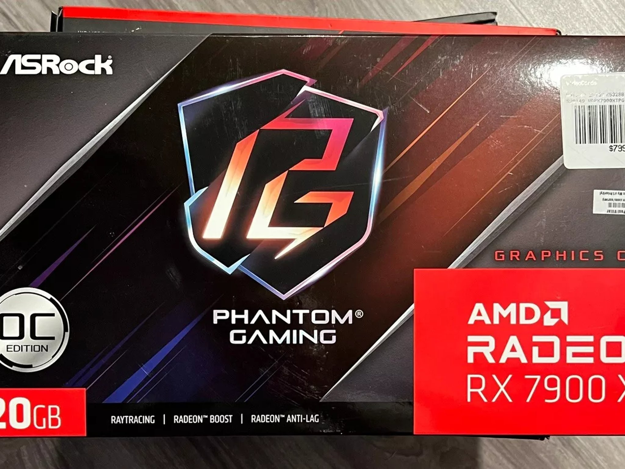 ASRock AMD Radeon RX 7900 XT Phantom Gaming OC 20GB GDDR6 Graphics Card