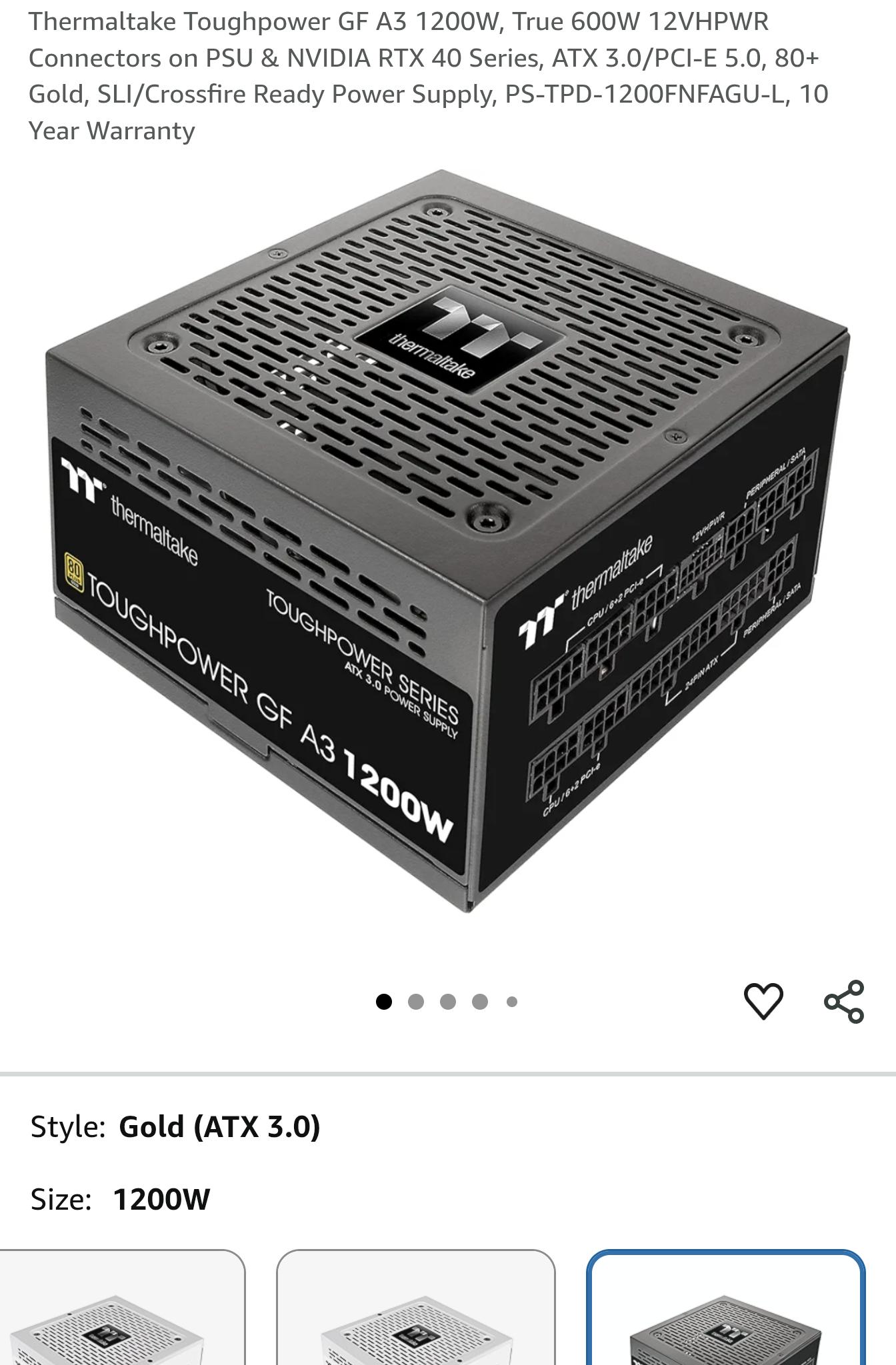 Thermaltake Toughpower GF3 1200W