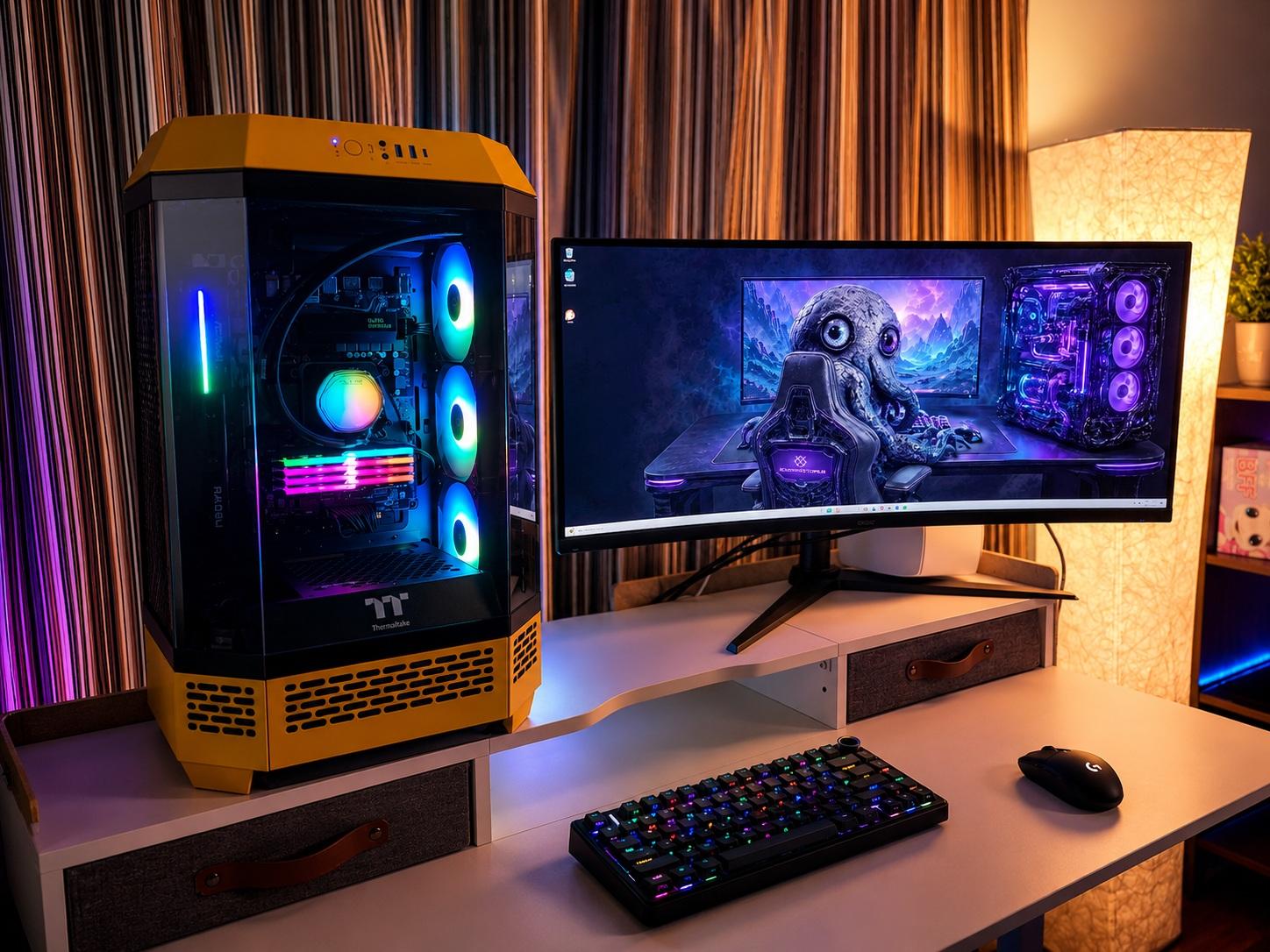 RX 9060 XT 16GB 1440p Gaming PC | Ryzen 5 5600X3D | 32GB RGB | 1TB SSD | Wi-Fi | Bluetooth | Win 11