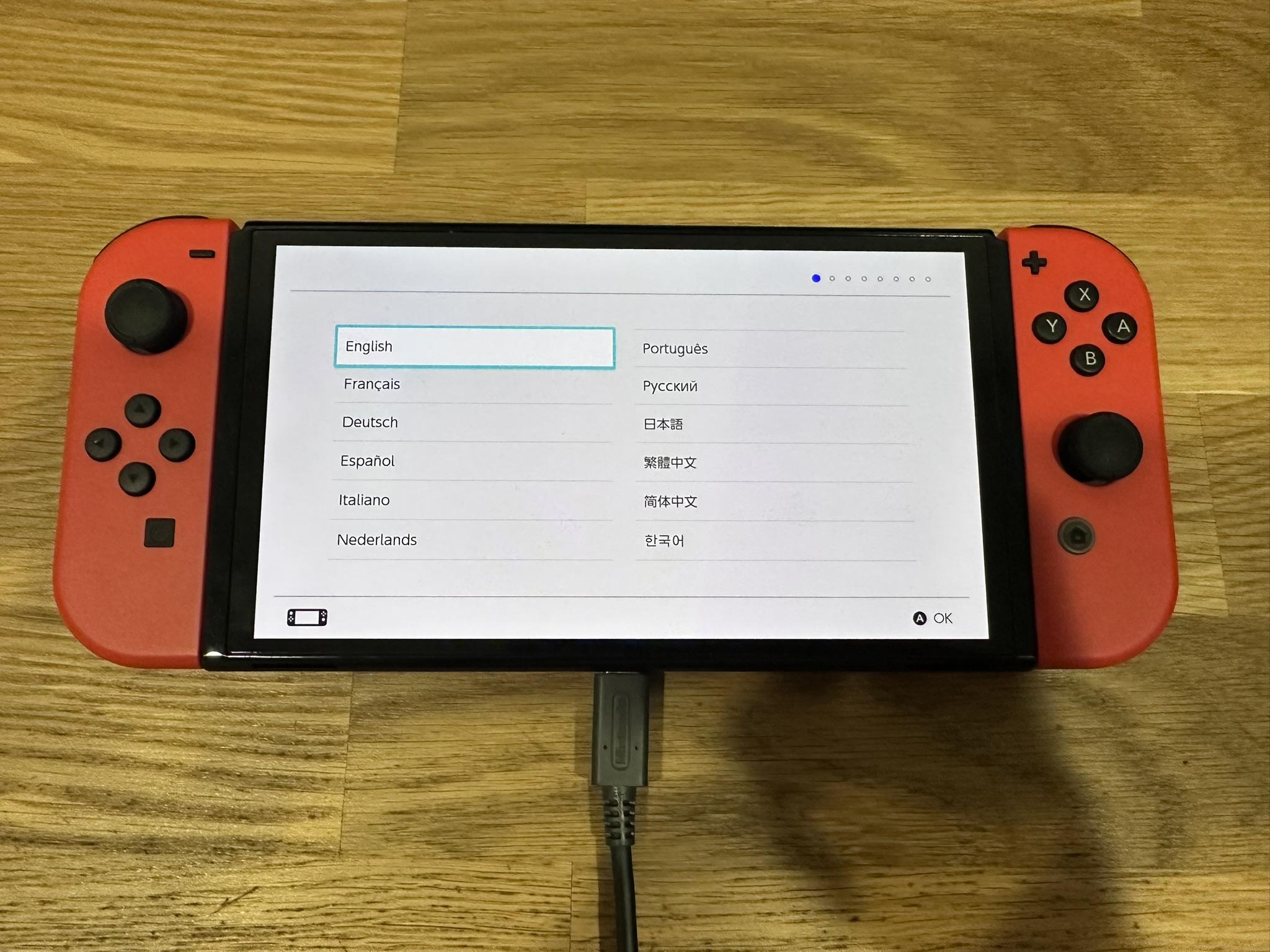 Nintendo Switch OLED with travel case