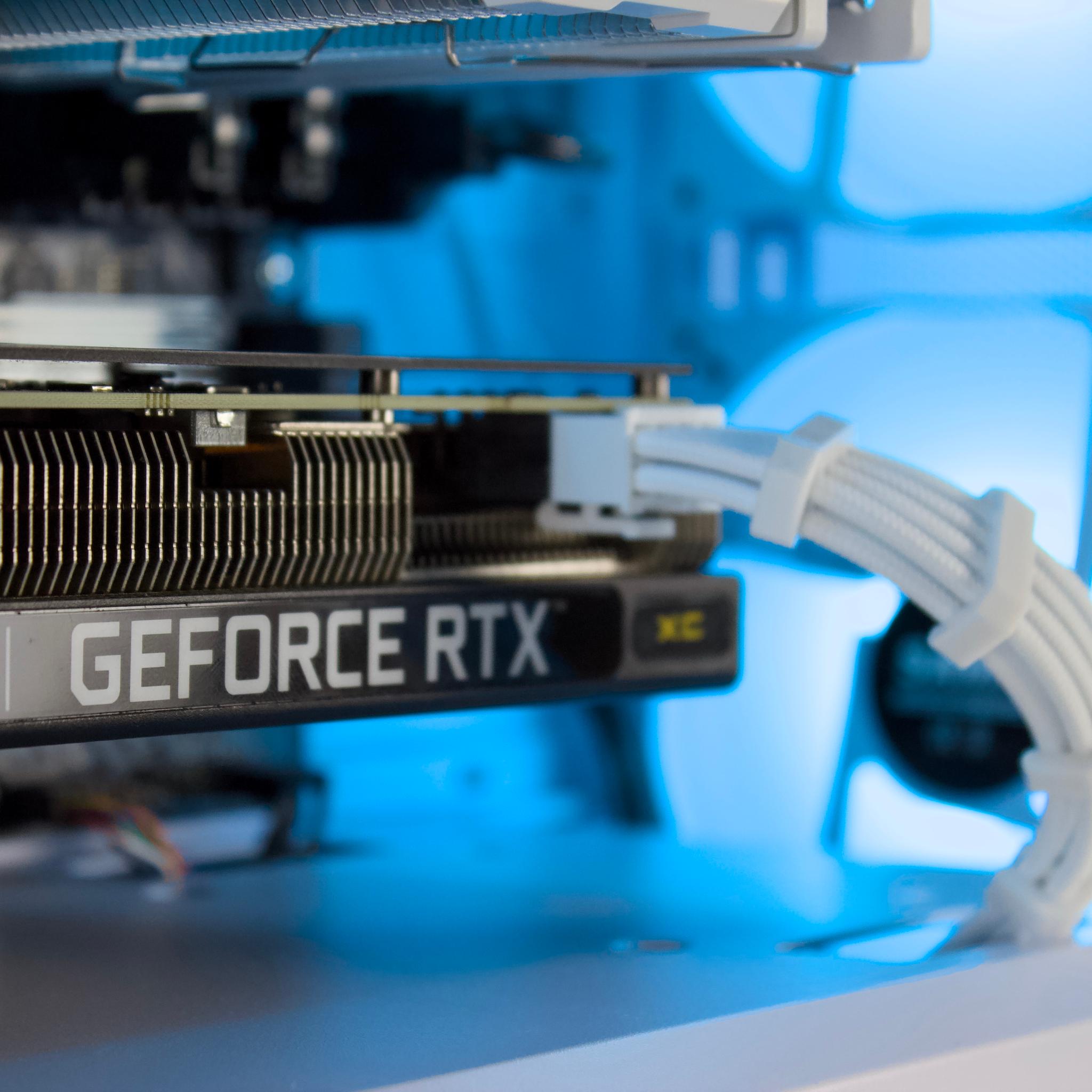 🤍🩵 RTX 3060/ Ryzen 5500 / 16GB / 1TB Gaming PC 🩵🤍- ARGB, WiFi, BlueTooth