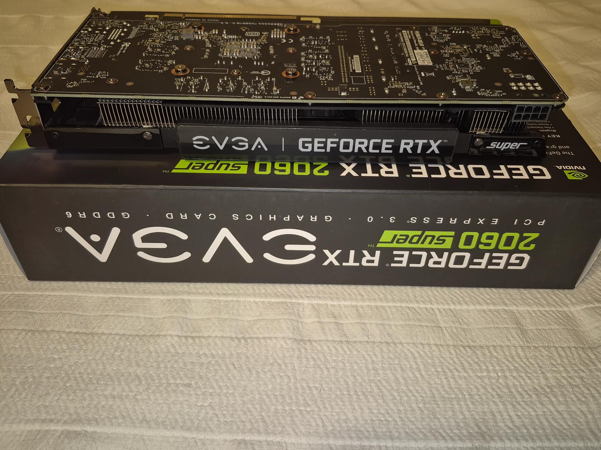 Nvidia RTX 2060 Super 8GB DDR6 (Retail EVGA GeForce RTX 2060 SUPER SC BLACK GAMING 08G-P4-3062-KR)
