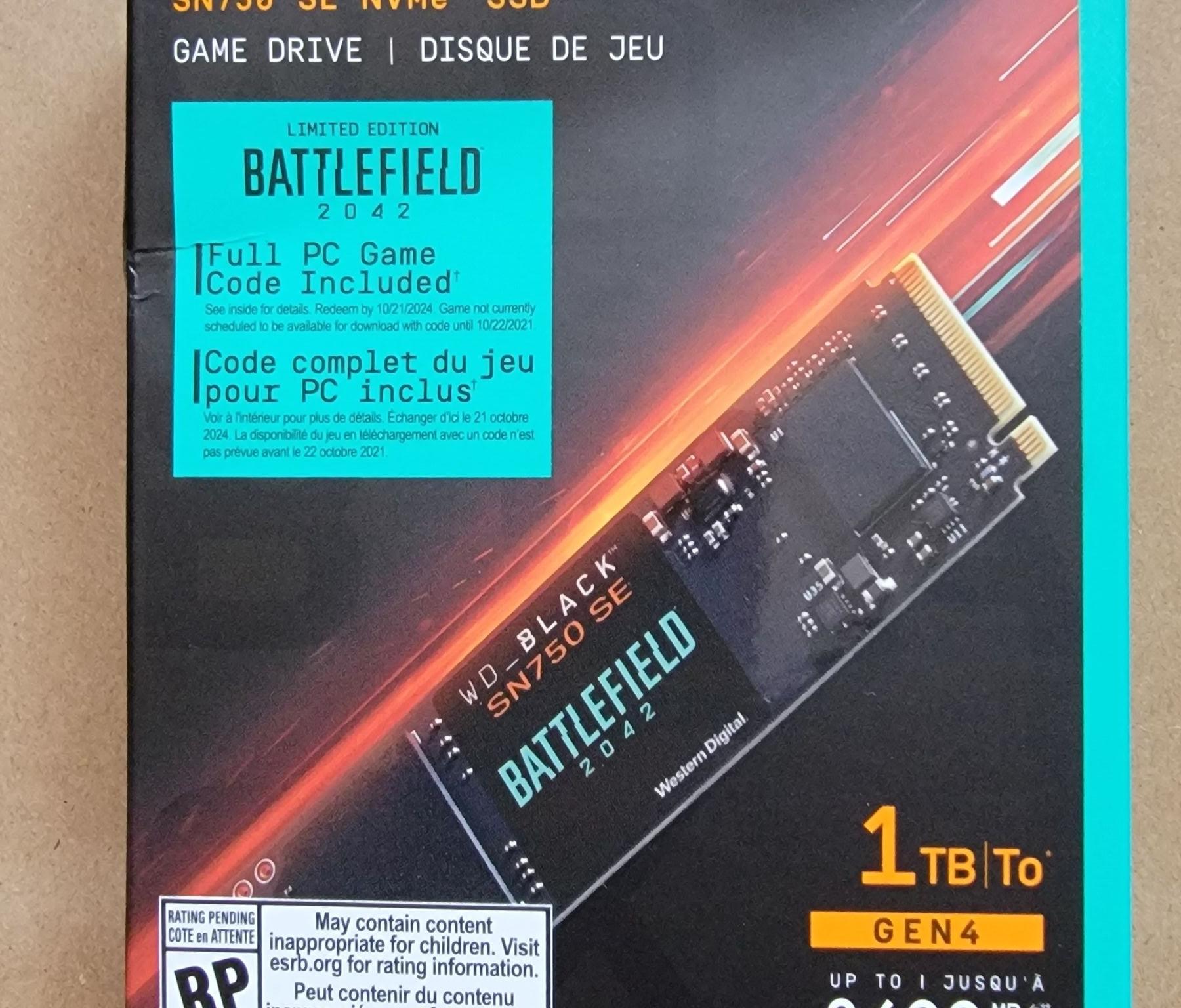 WD BLACK 1TB SN750 SE NVMe SSD Solid State Drive - Gen4 PCIe - NEW