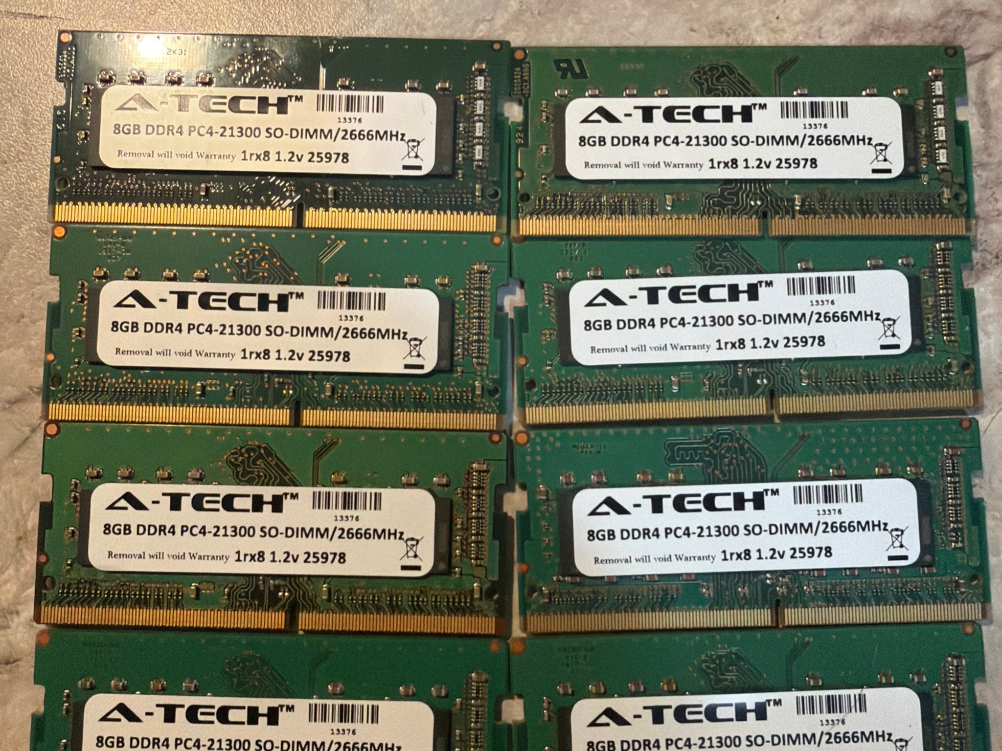 A-Tech 8GB PC4-21300 (DDR4-2666) Memory (AT8G1D4S2666NS8N12V)