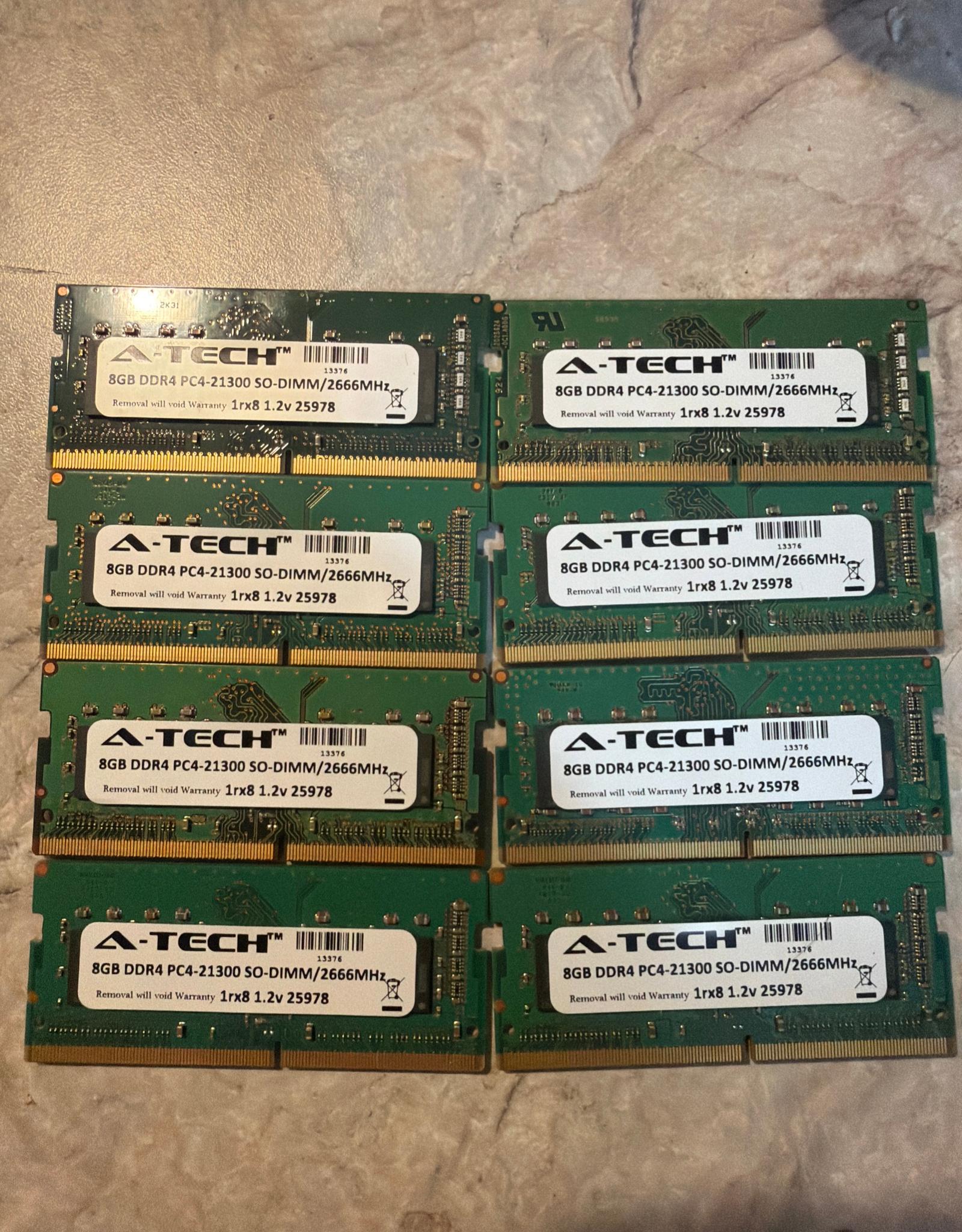 A-Tech 8GB PC4-21300 (DDR4-2666) Memory (AT8G1D4S2666NS8N12V)