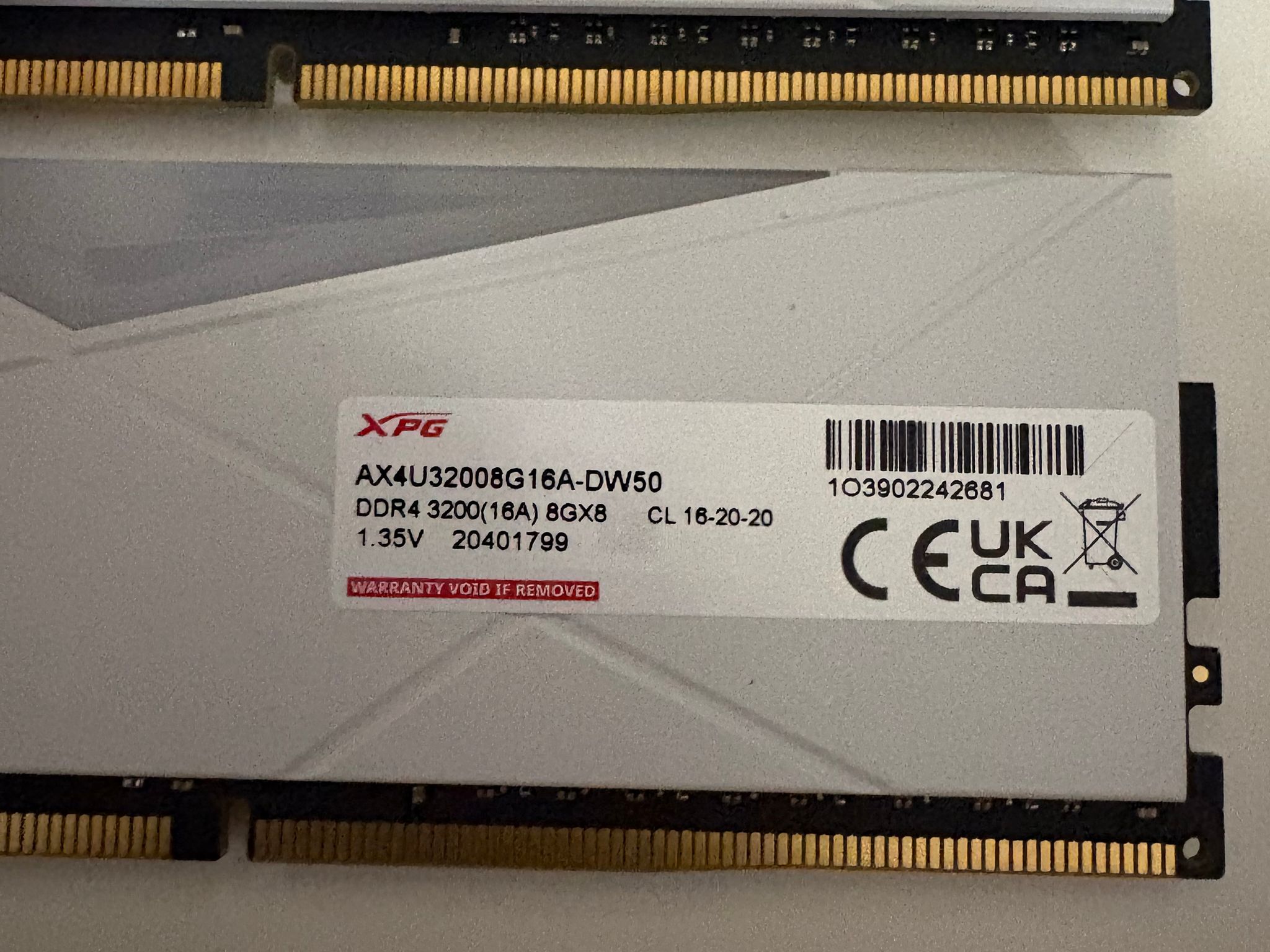 XPG SPECTRIX RGB DDR4 16gb