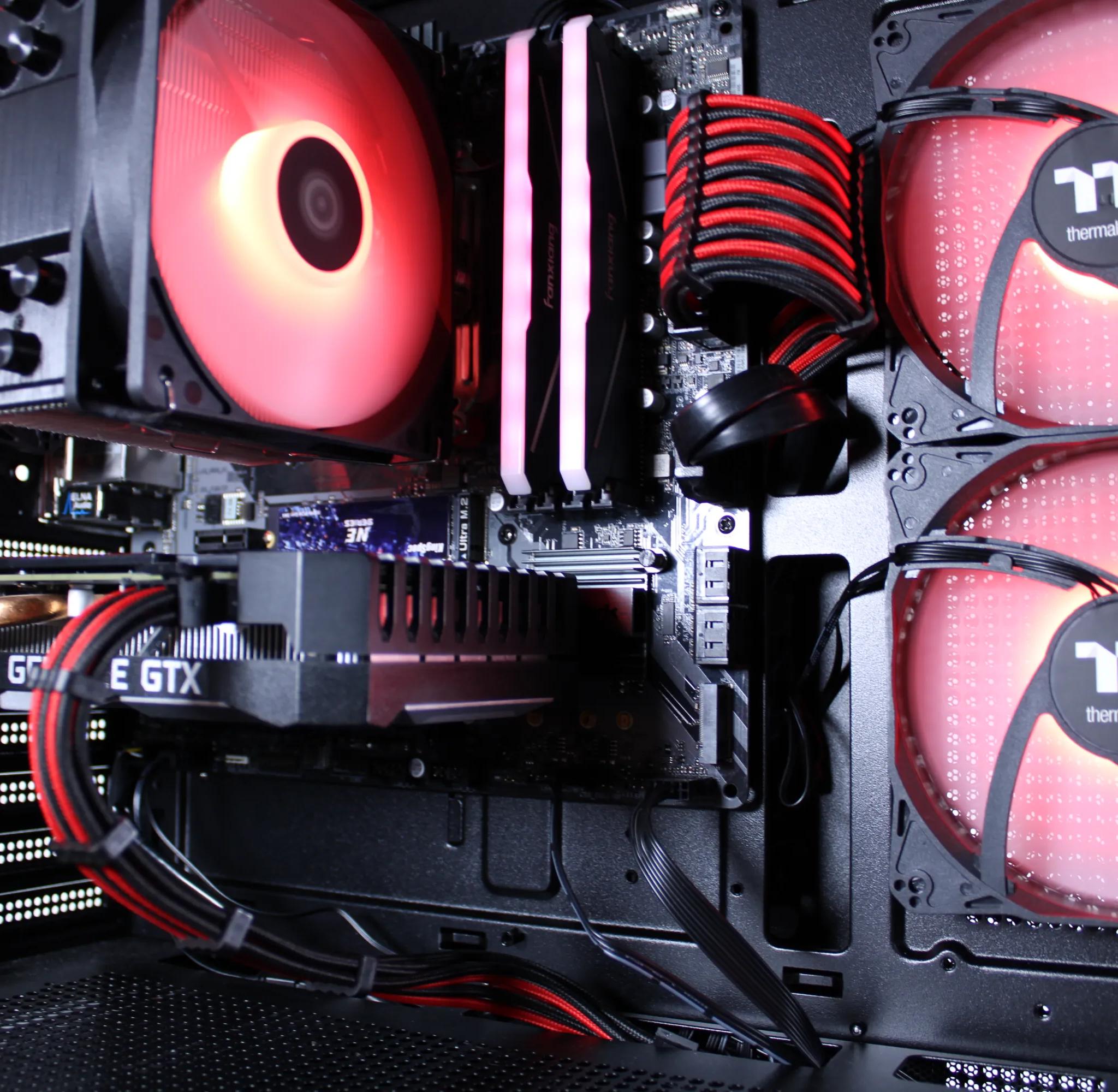 ⚫️🔴 GAMING PC!! | GTX 1660 Super | Ryzen 5 2600 | RGB 16GB Ram | 1TB NVME | Win 11 Activated | WIFI