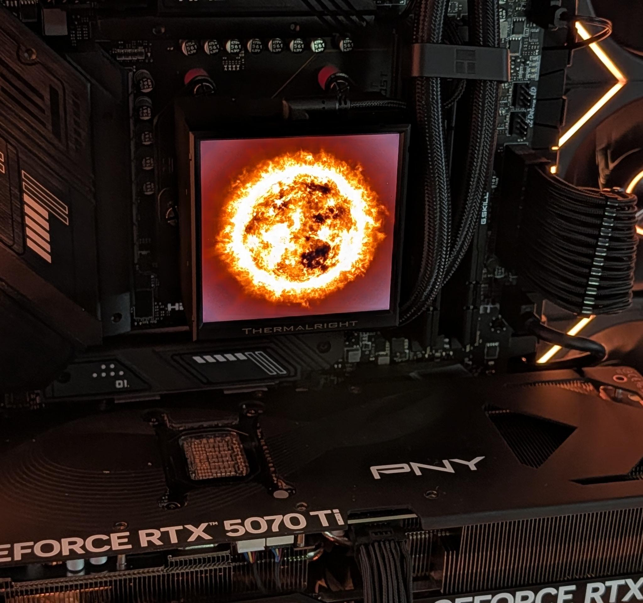 🔥 Fireball 🔥 Ryzen 9 7950X3D + RTX 5070 Ti | Premium 1440p Gaming & Creator PC | Dual LCD Displays