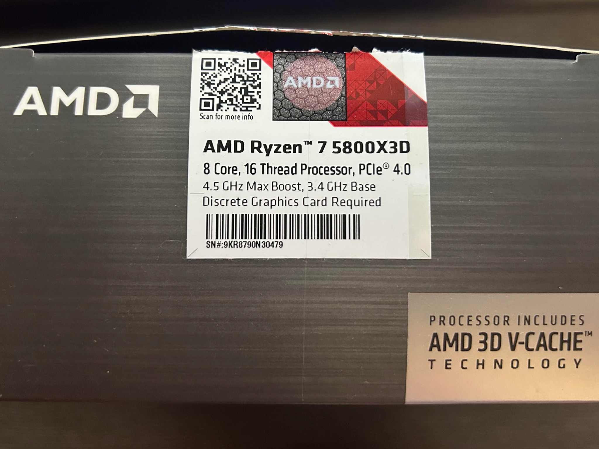 AMD AM4 5800X3D - Used