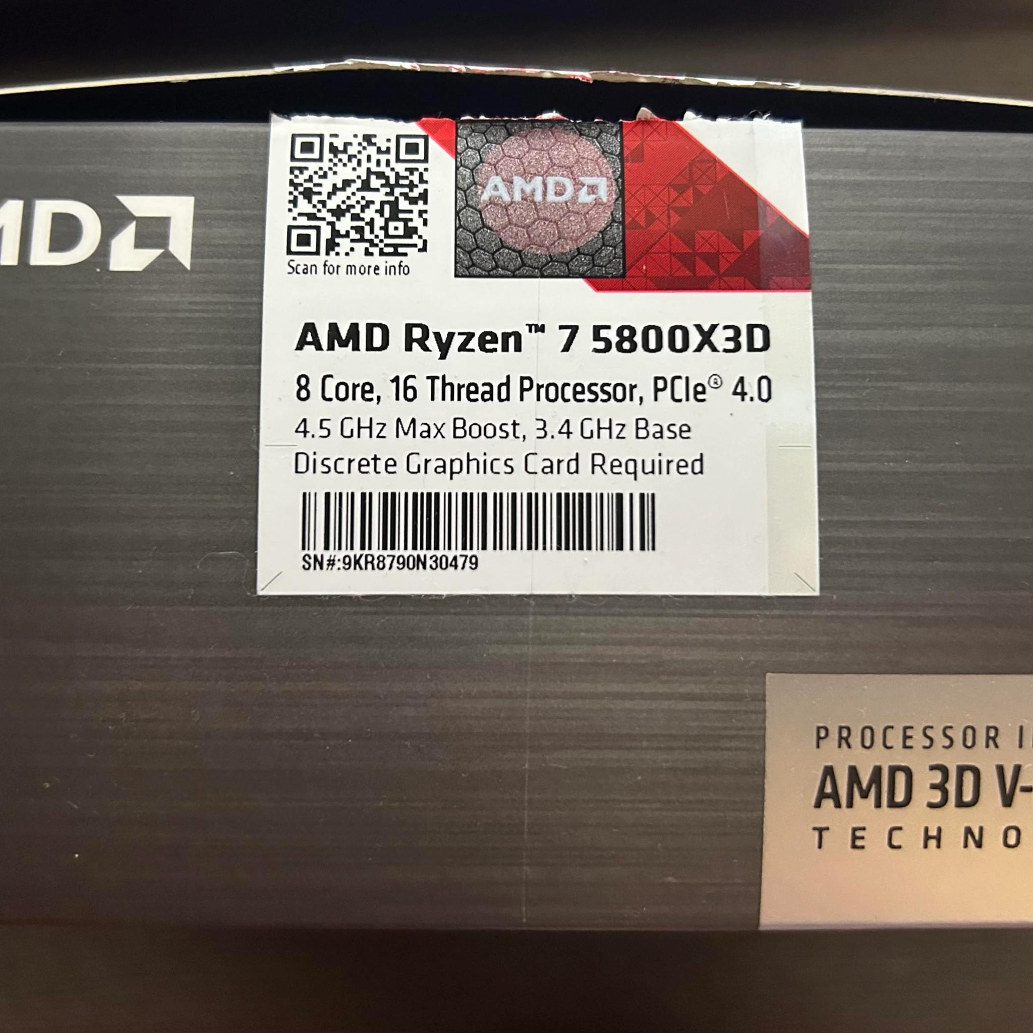 AMD AM4 5800X3D - Used